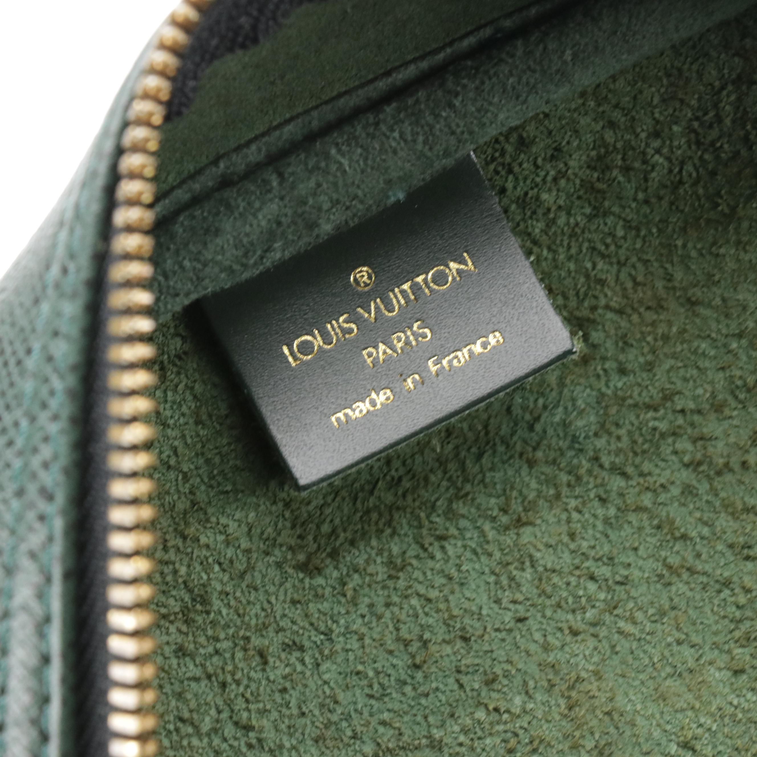 Louis Vuitton Kendall PM Two-Way Duffle Bag in Épicéa/Spruce Green Taïga Leather