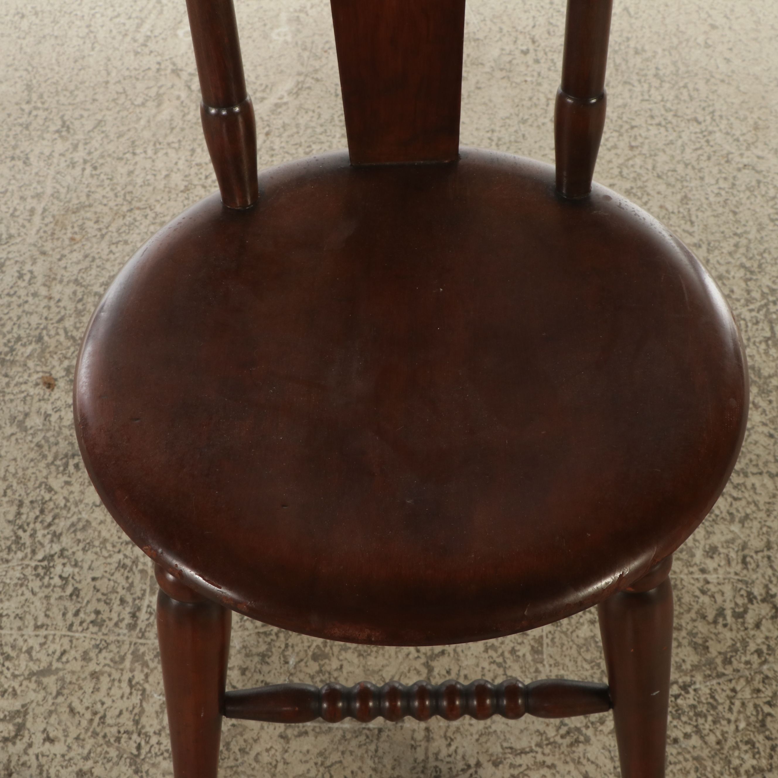 Arts & Crafts Style Carve Walnut Northwind Face Chair, Late 19th/Early 20th C.