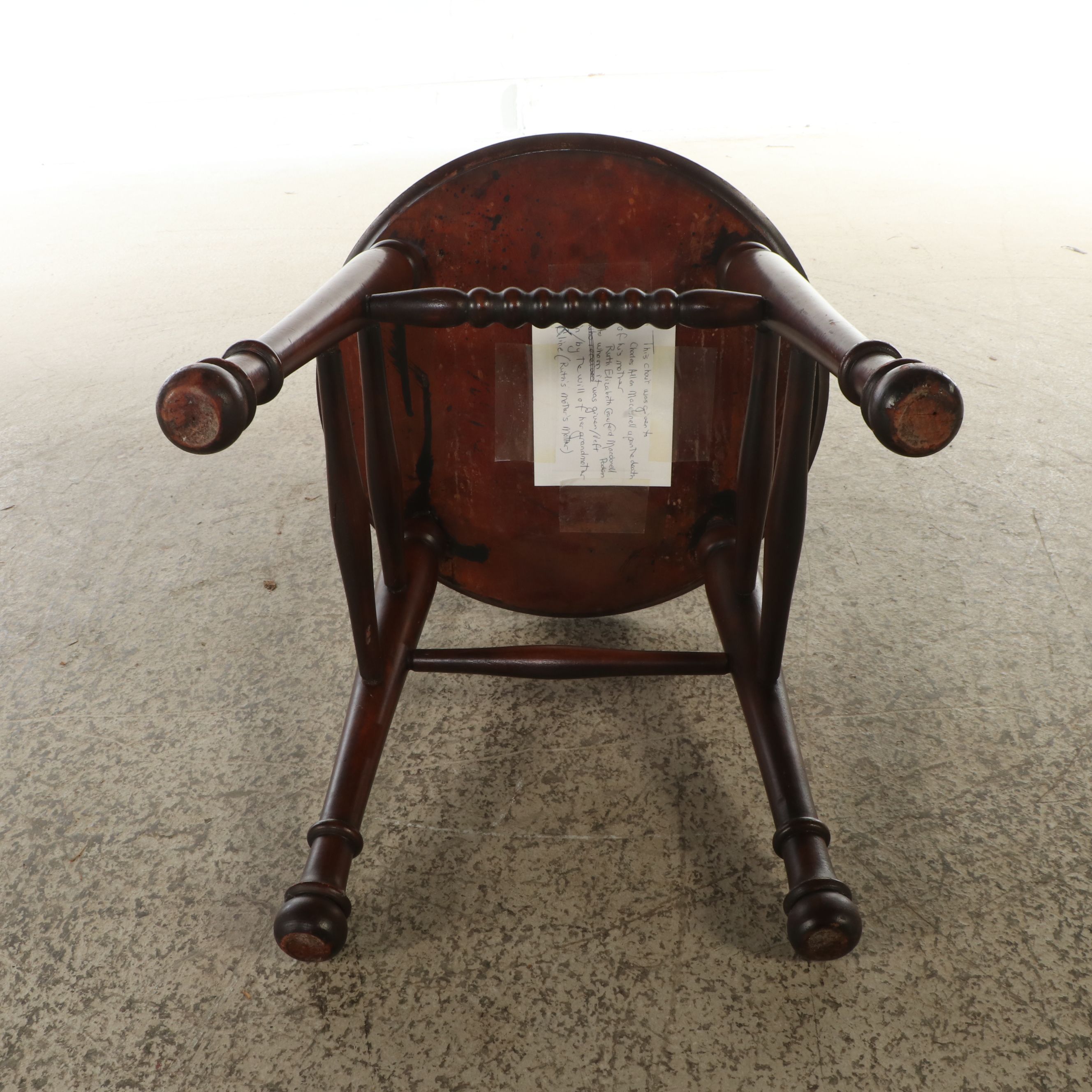 Arts & Crafts Style Carve Walnut Northwind Face Chair, Late 19th/Early 20th C.