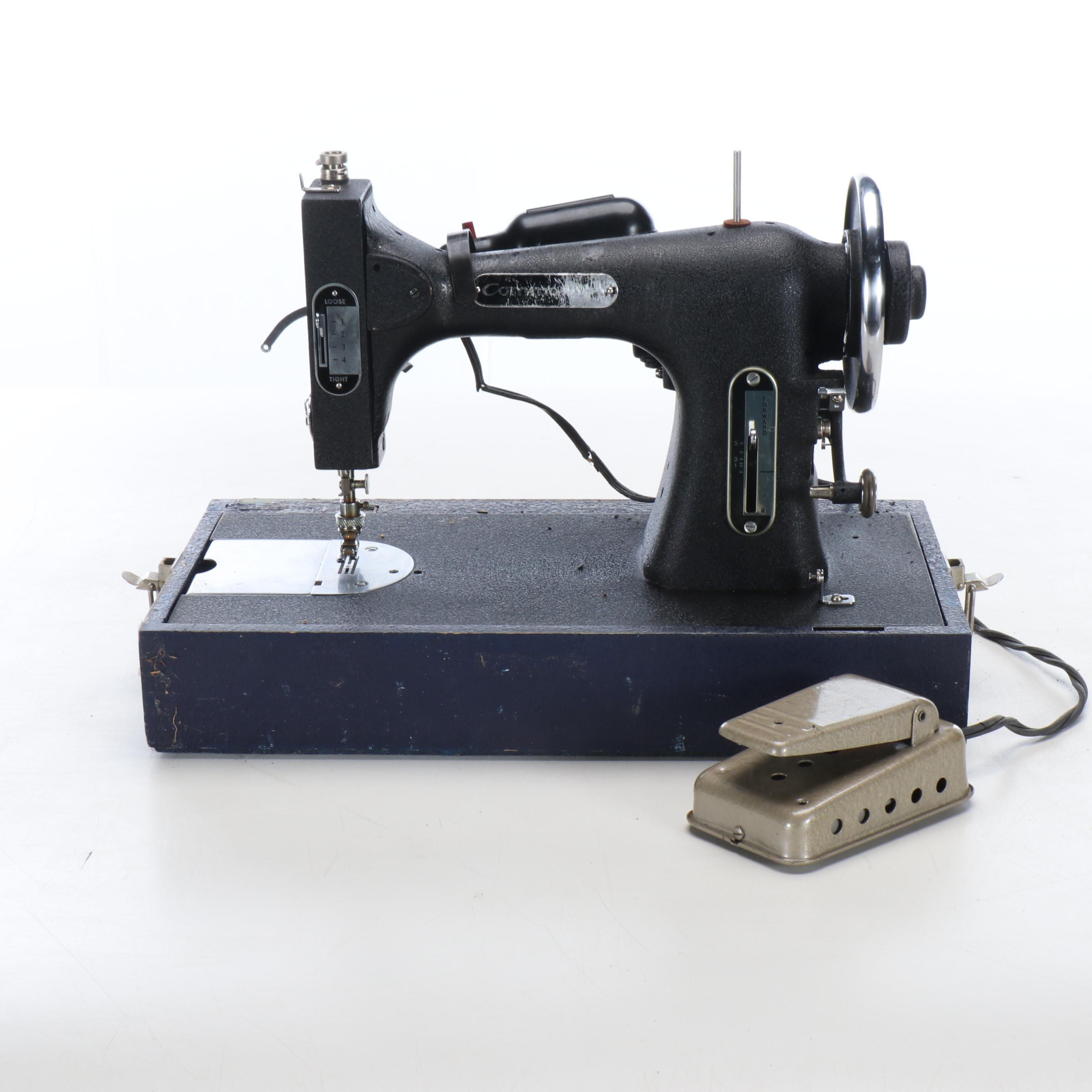 Sears Commander Sewing Machine with Case and Accessories