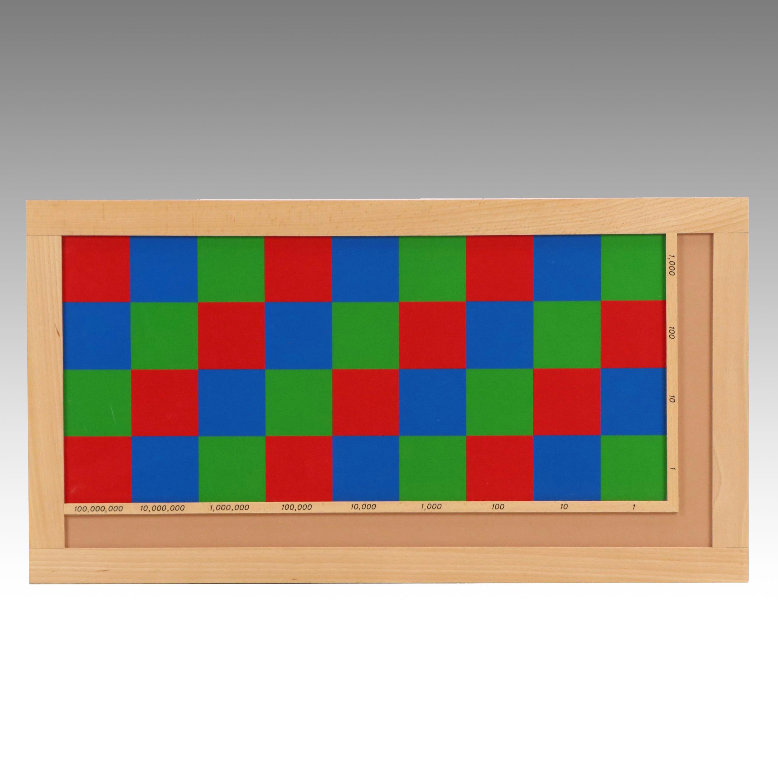 Montessori Style Educational Multiplication Checker Board