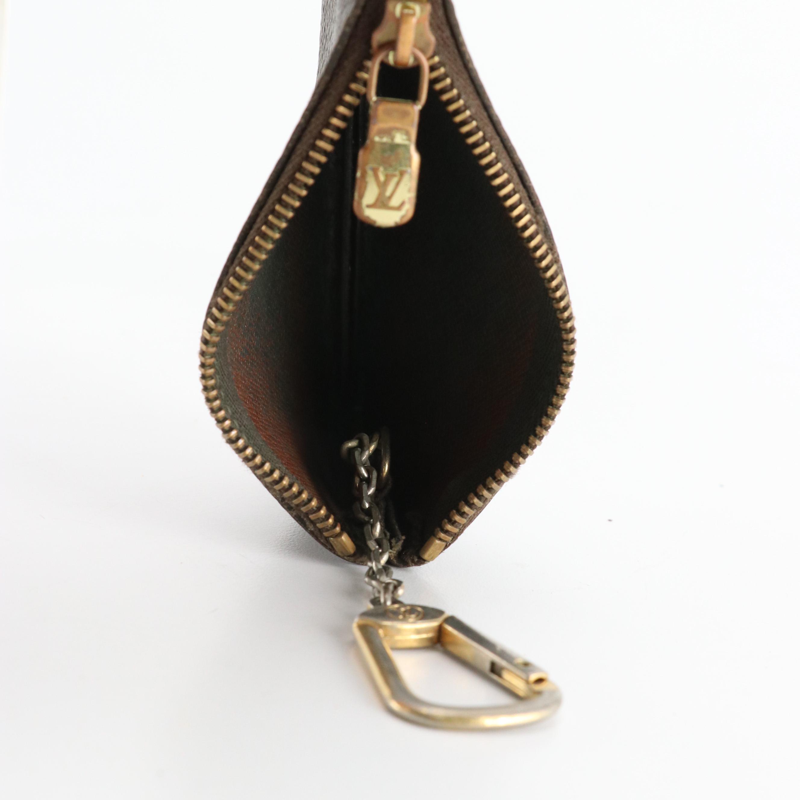 Louis Vuitton 4-Key Ring Case, Coin Pouch & Zip-Around Wallet in Monogram Canvas