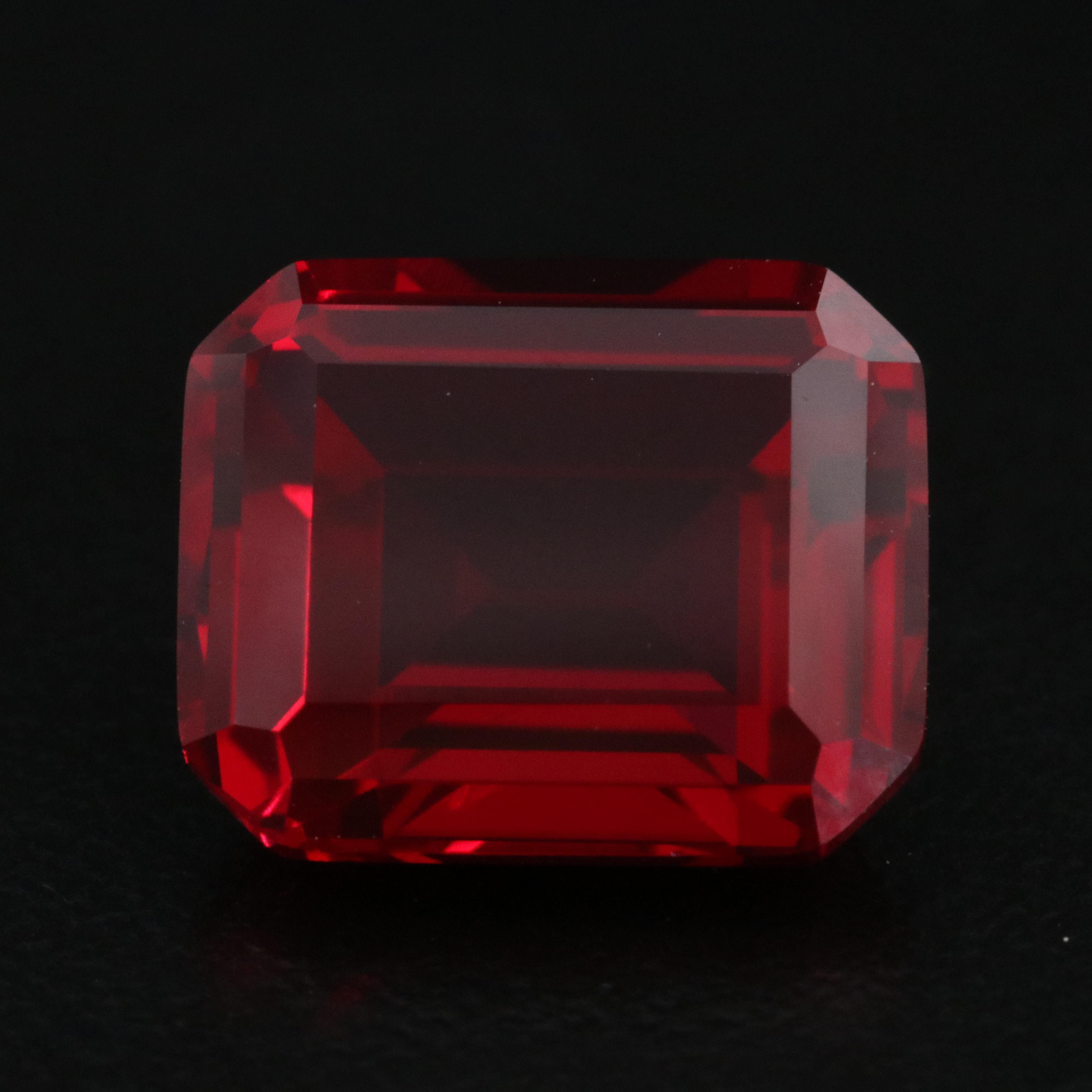 Loose 8.24 CT Lab Grown Ruby