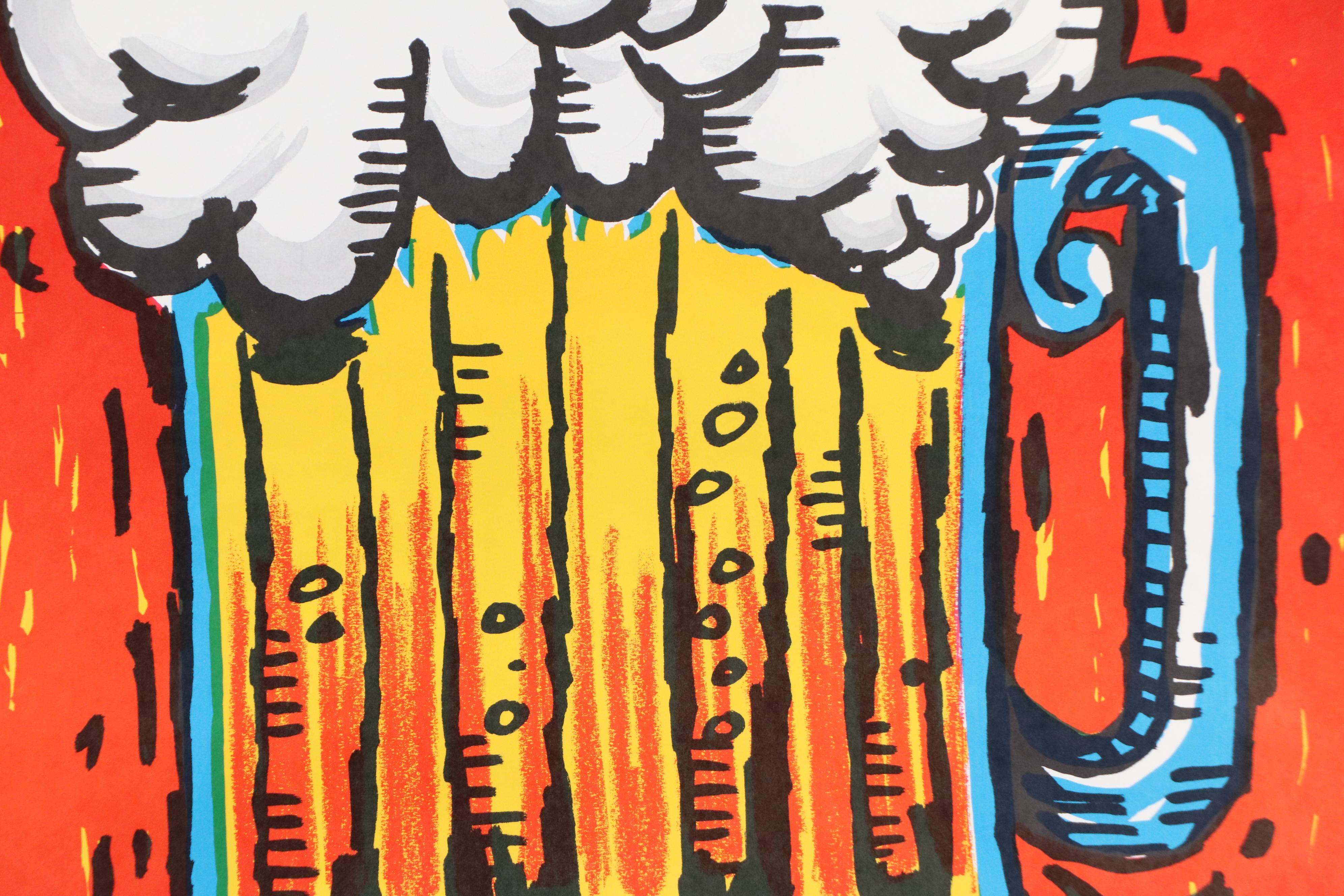 Color Lithograph After Reese James "Down the Draft," Late 20th Century