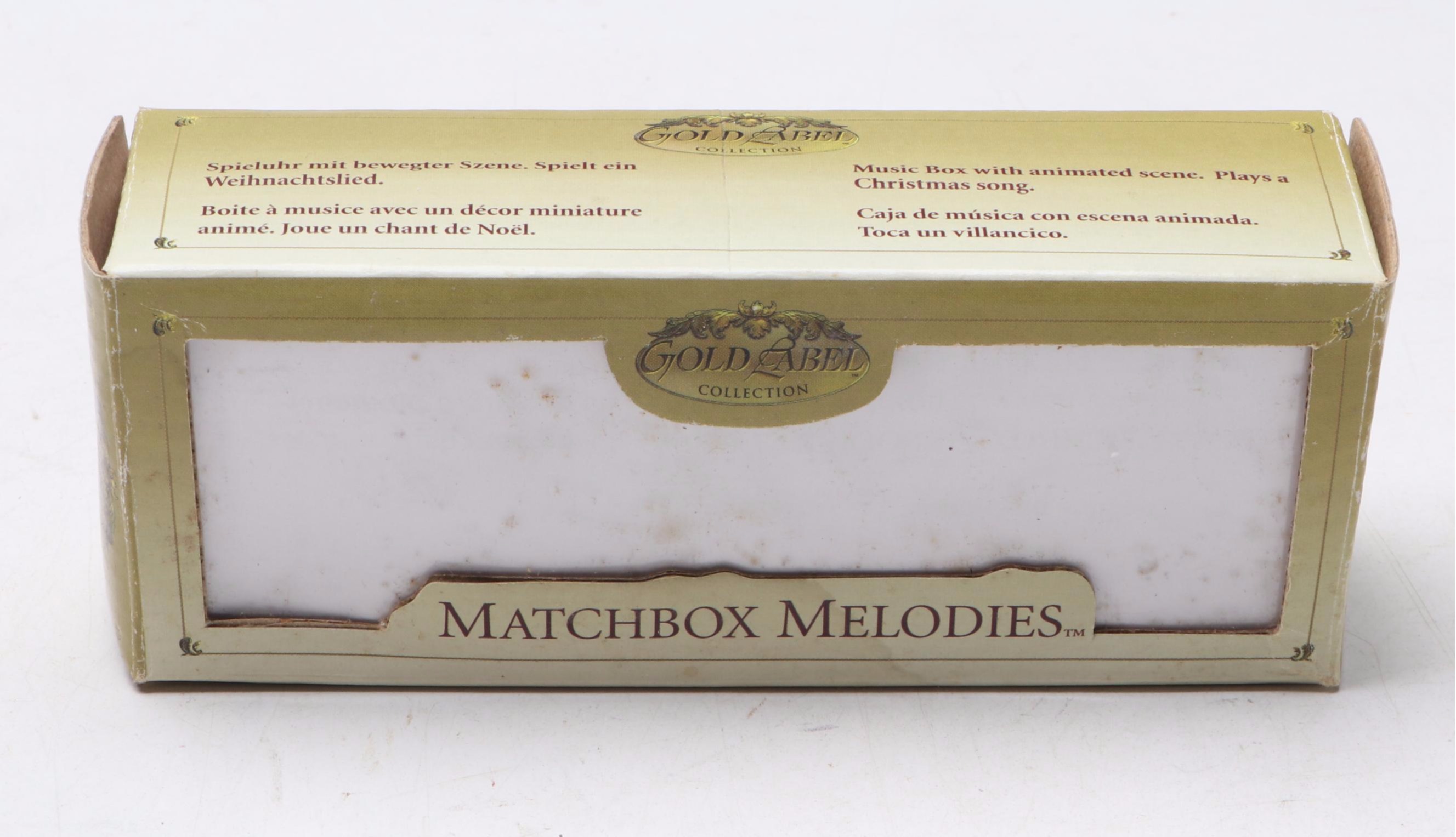 Christmas Deluxe Bell Symphonium in Burled Case with "Jingle Bells" Music Box