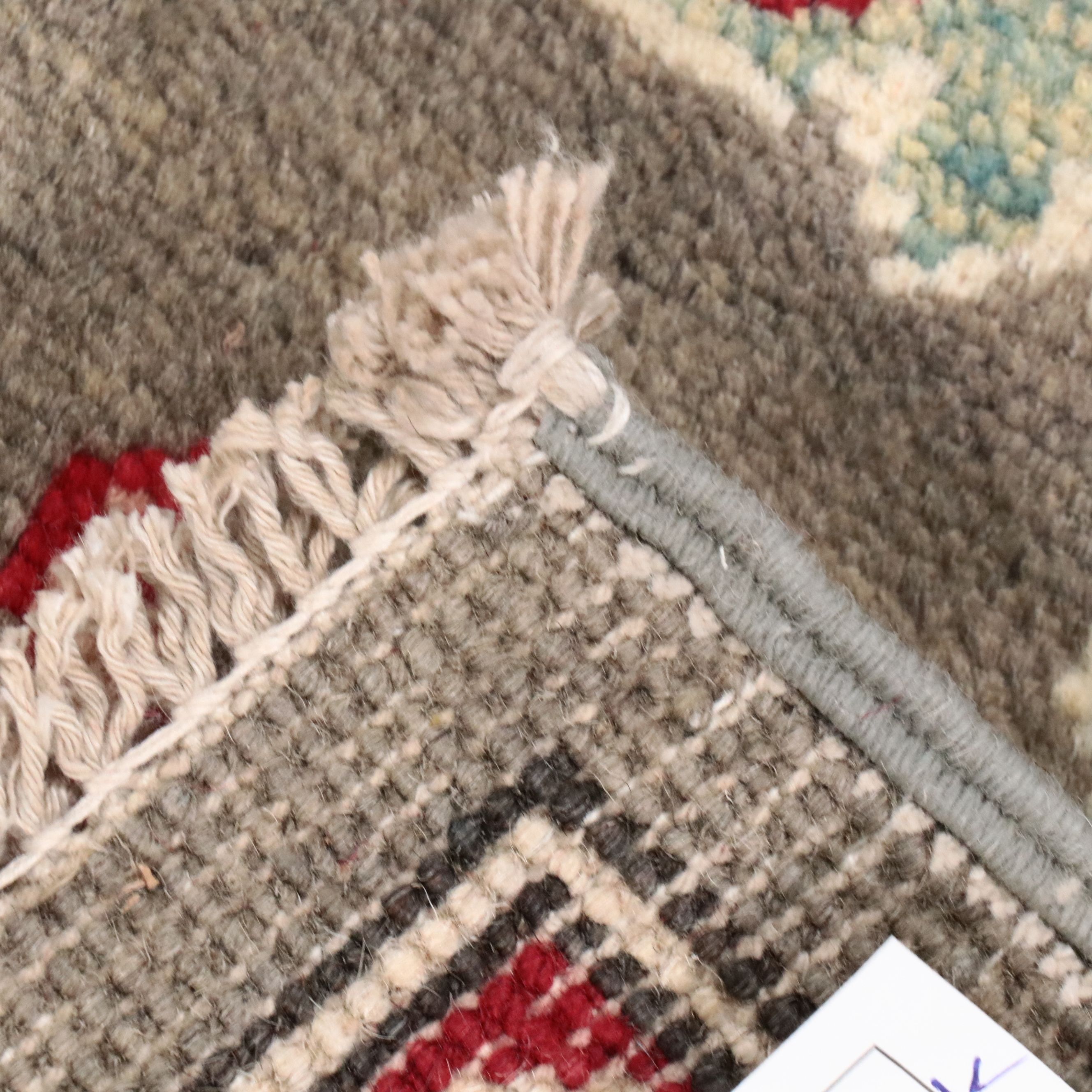 4'2 x 5'10 Hand-Knotted Pakistani Kazak Area Rug