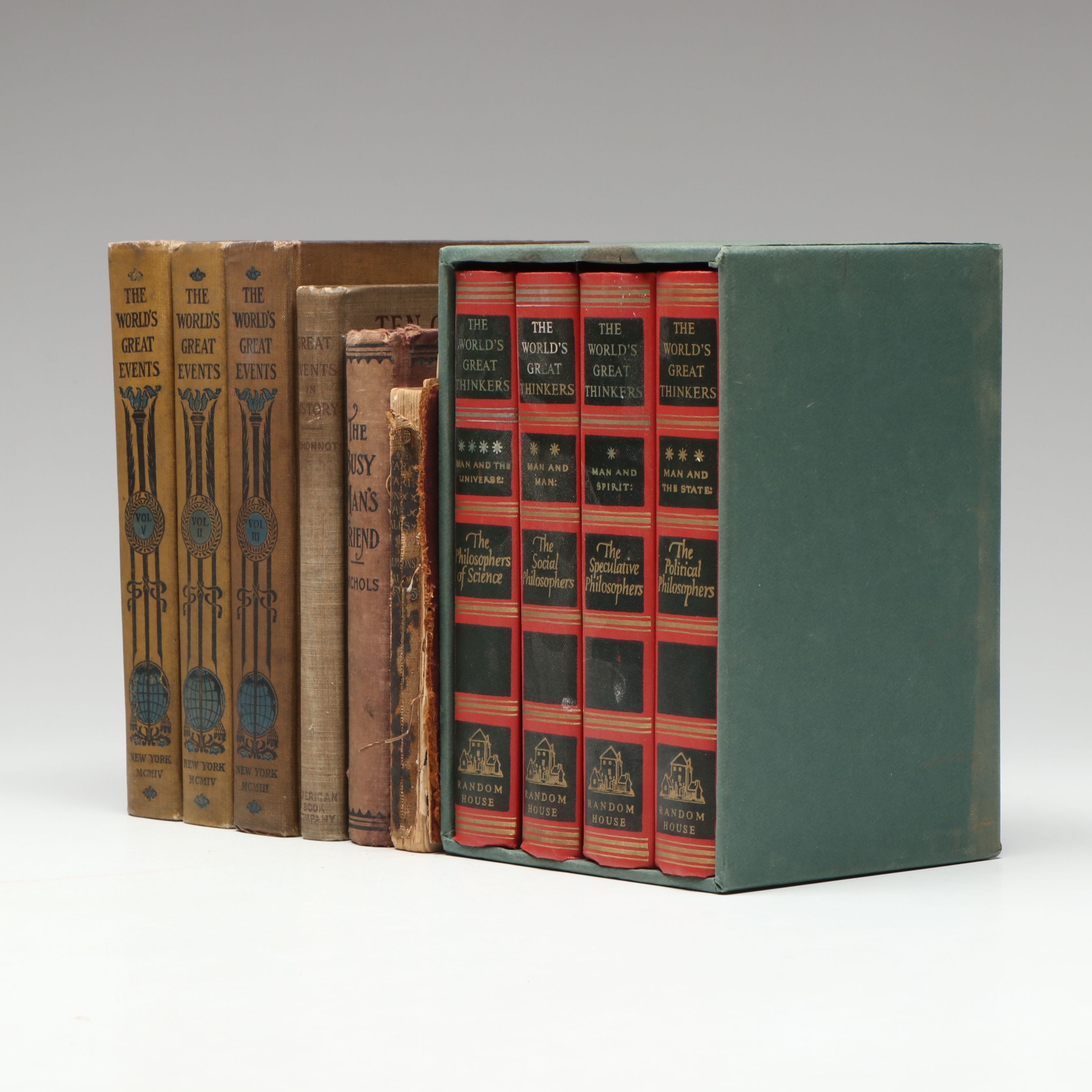 "The World's Great Thinkers" Four-Volume Set with More Books