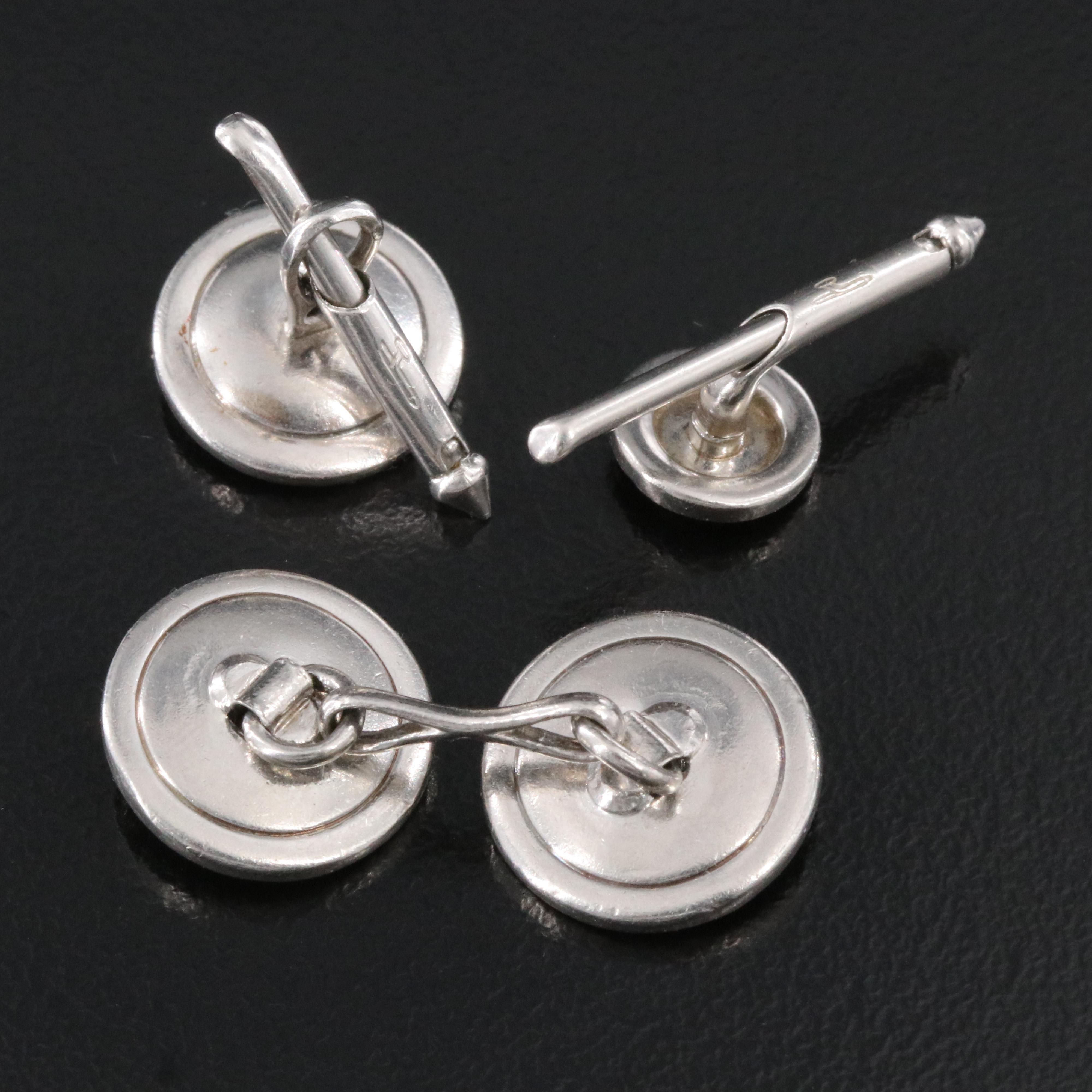 Larter & Sons Platinum Diamond and Black Onyx Tuxedo Set