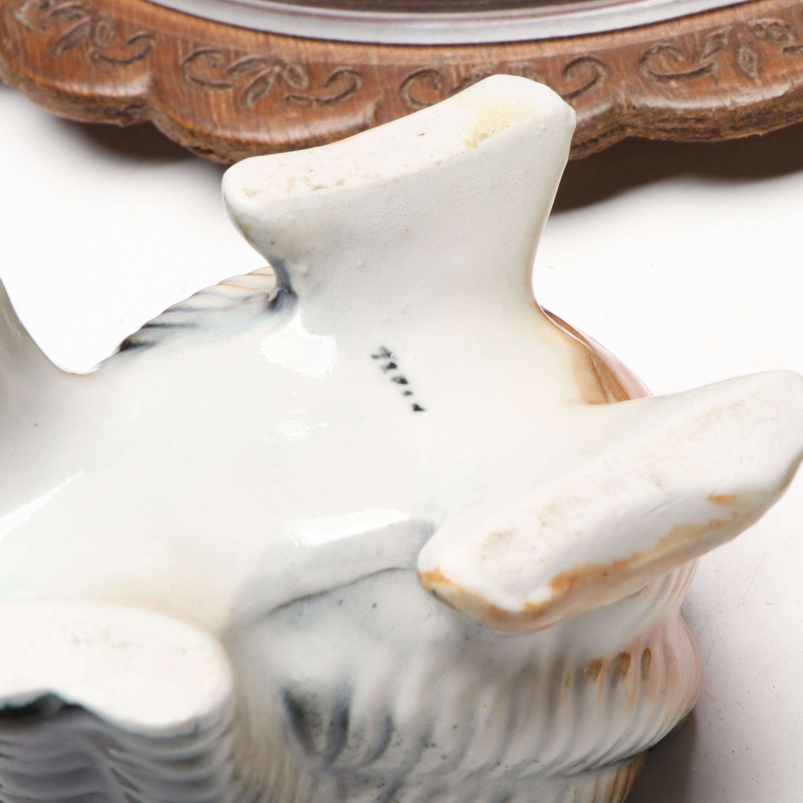 Japanese Ceramic and Wood Rooster Shakers with Baskets and Other Serveware