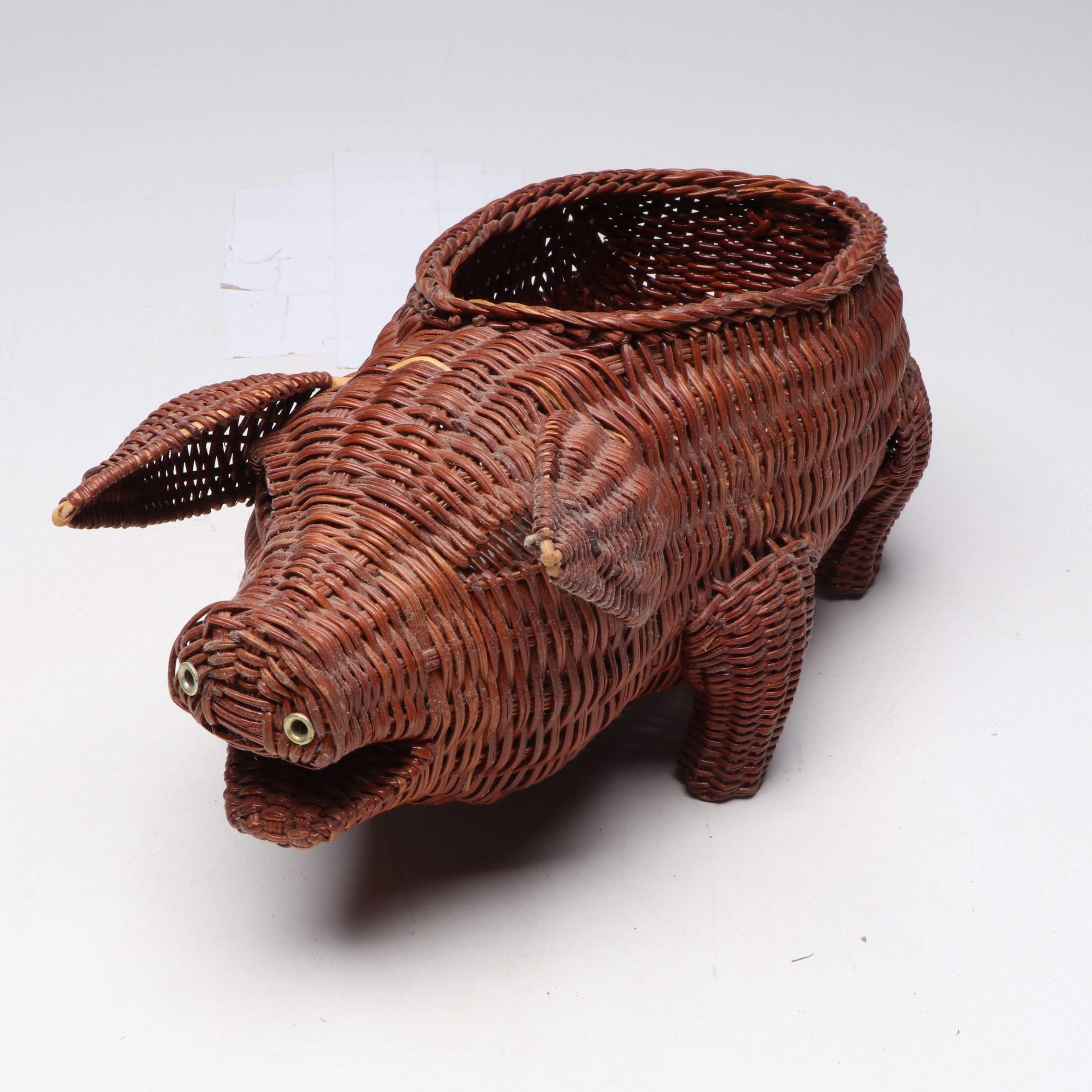 Japanese Ceramic and Wood Rooster Shakers with Baskets and Other Serveware