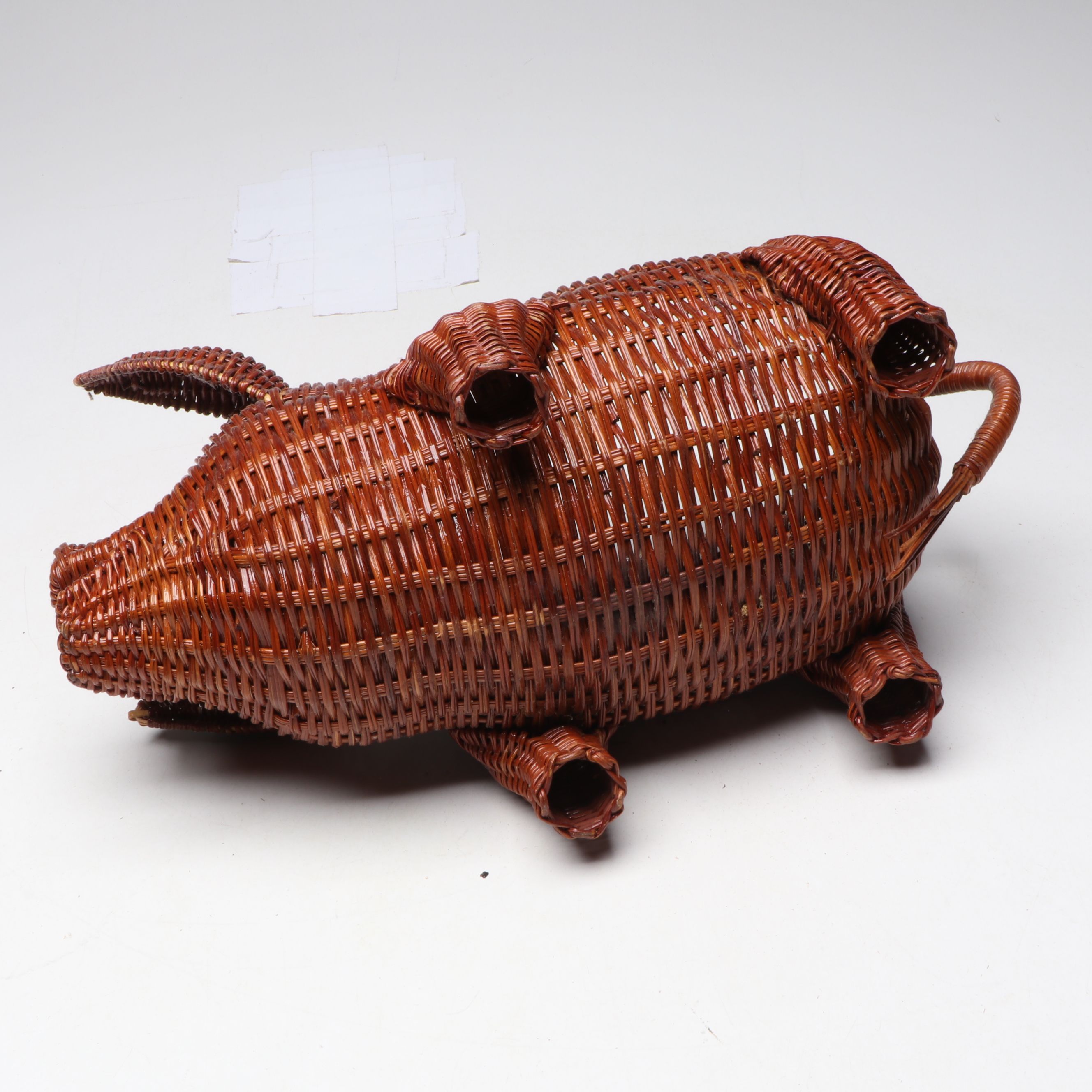Japanese Ceramic and Wood Rooster Shakers with Baskets and Other Serveware