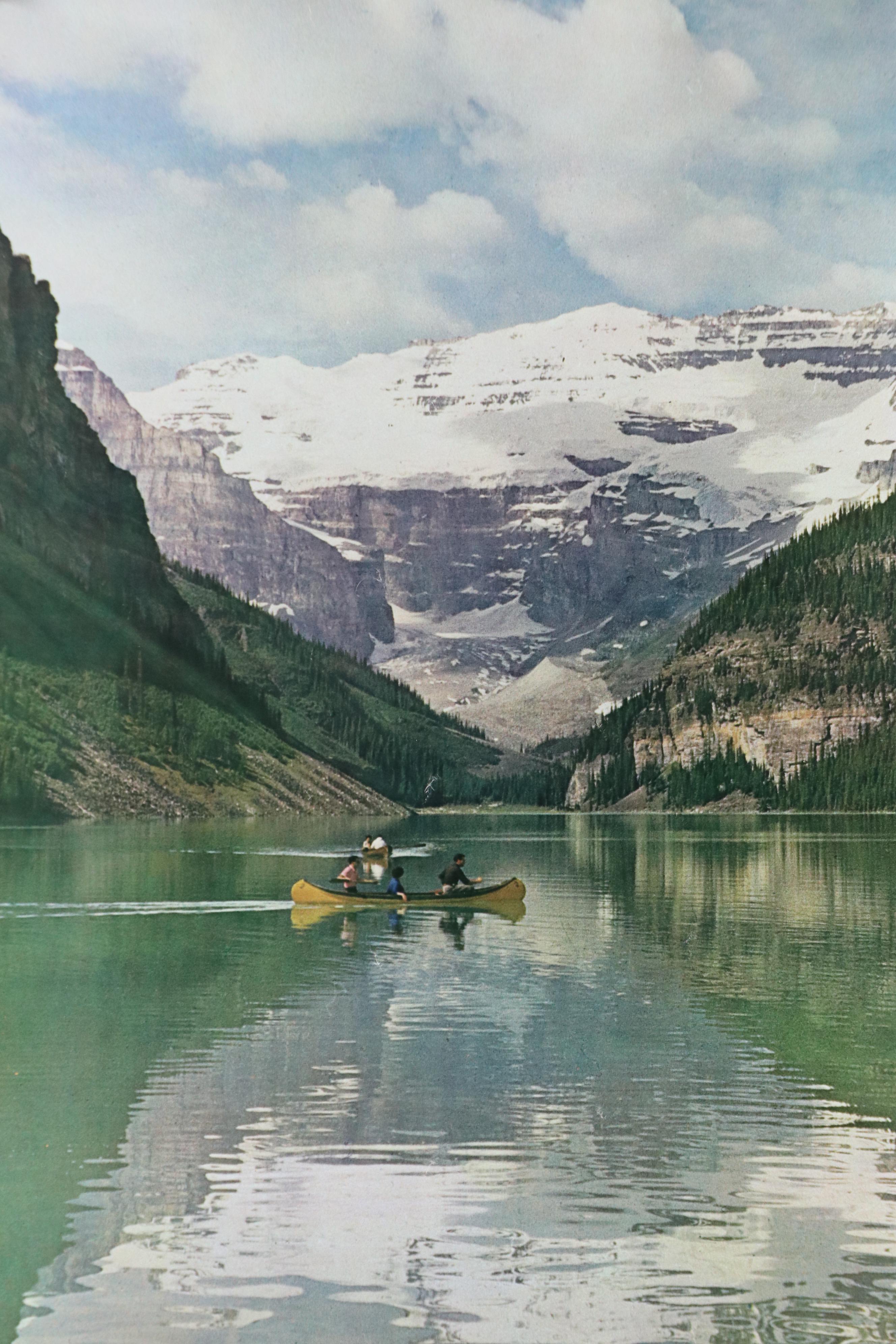 Mountain Landscape Offset Lithograph "Canada," Late 20th Century