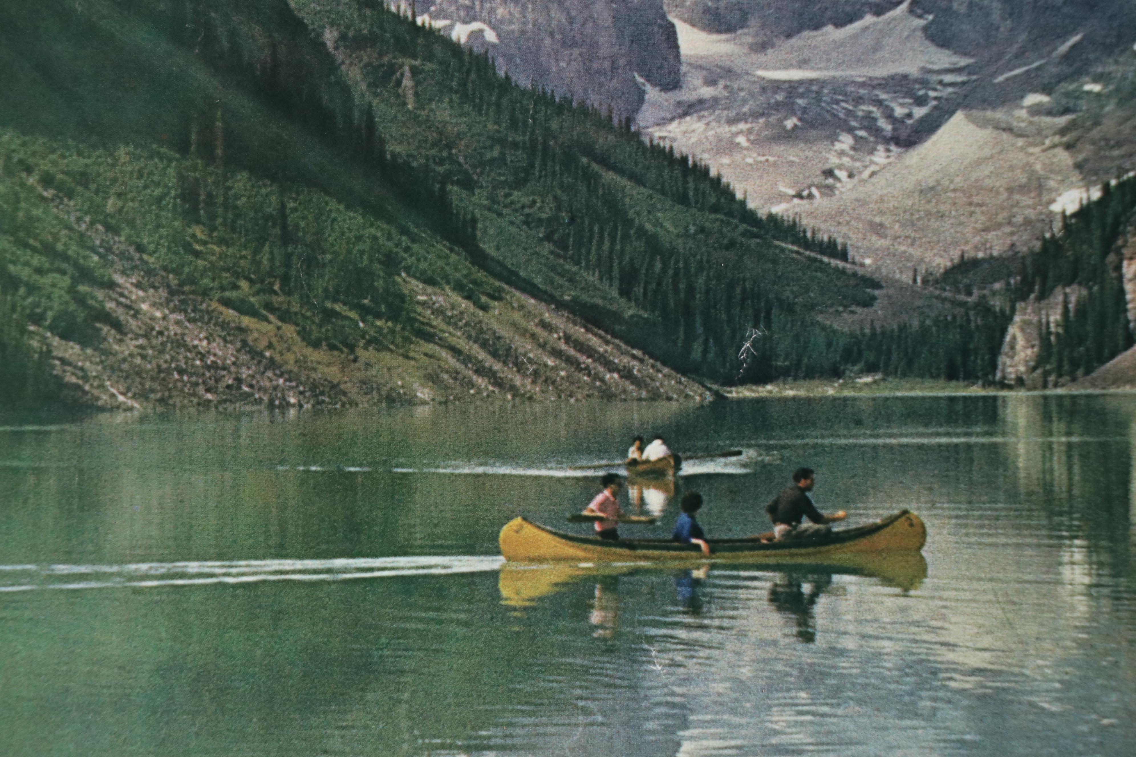 Mountain Landscape Offset Lithograph "Canada," Late 20th Century