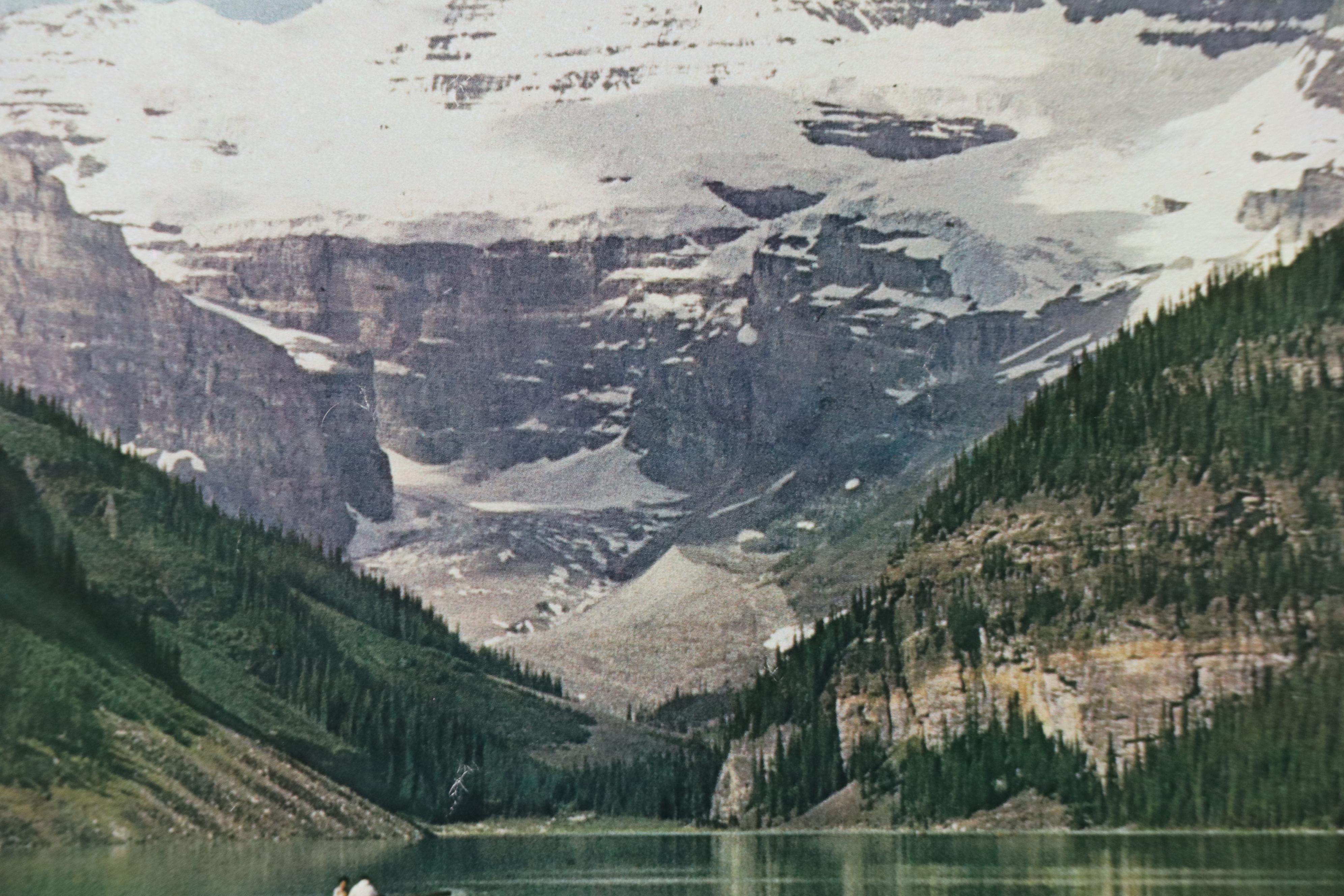 Mountain Landscape Offset Lithograph "Canada," Late 20th Century