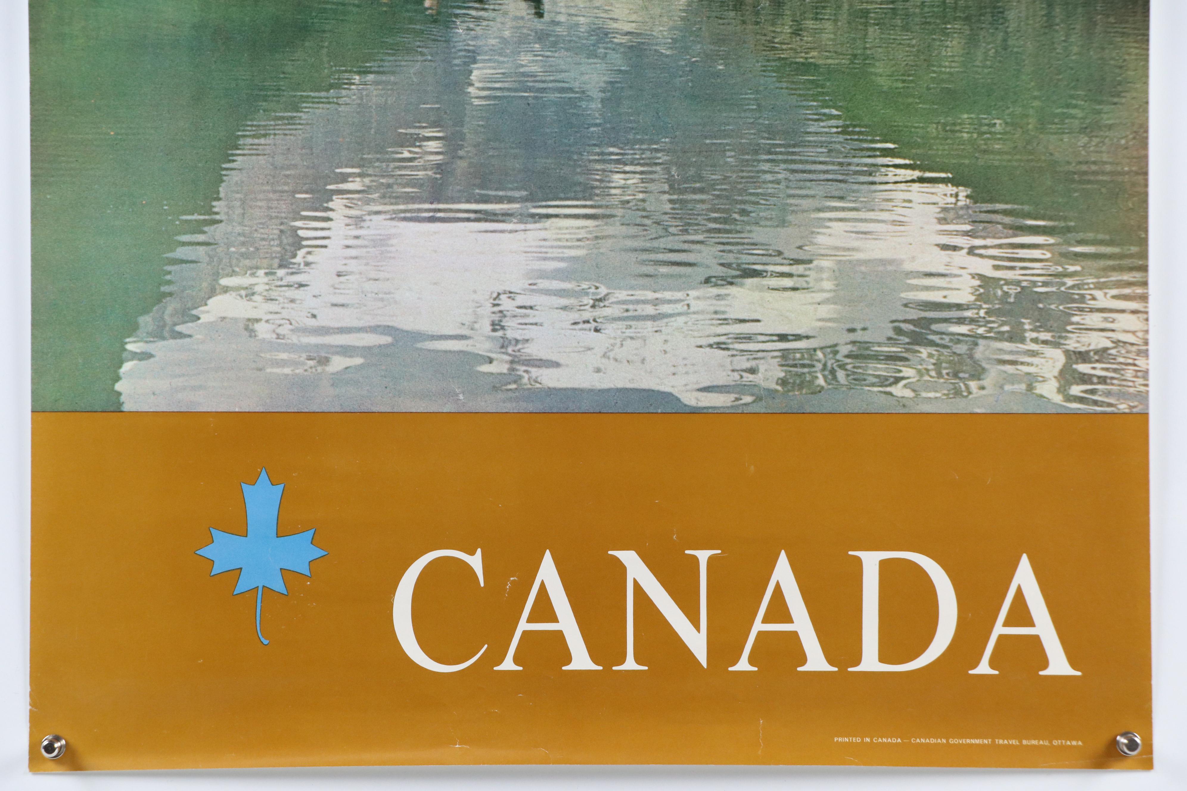 Mountain Landscape Offset Lithograph "Canada," Late 20th Century