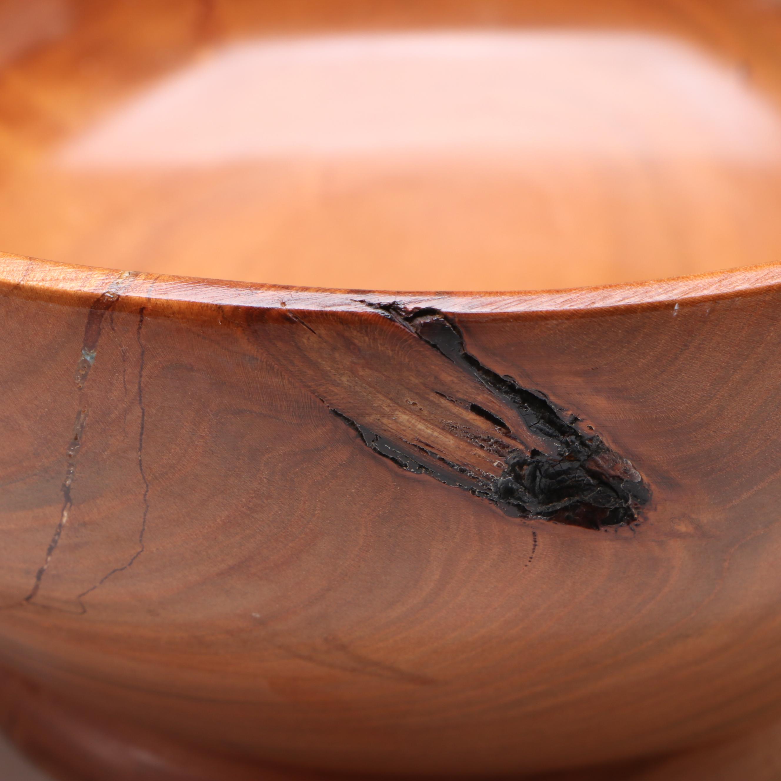 Ron Smucker Turned Cherry Wood Bowl, 2008