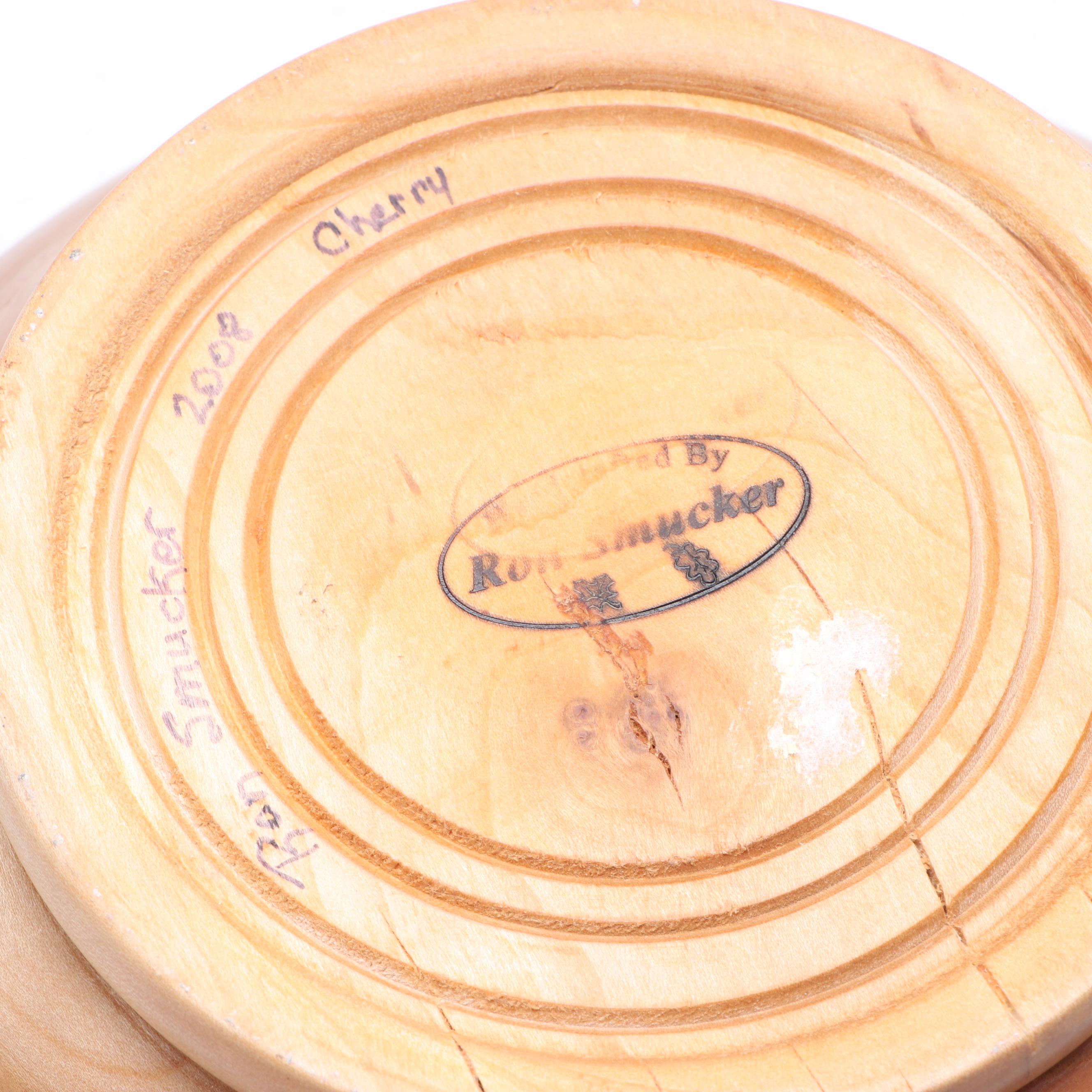 Ron Smucker Turned Cherry Wood Bowl, 2008