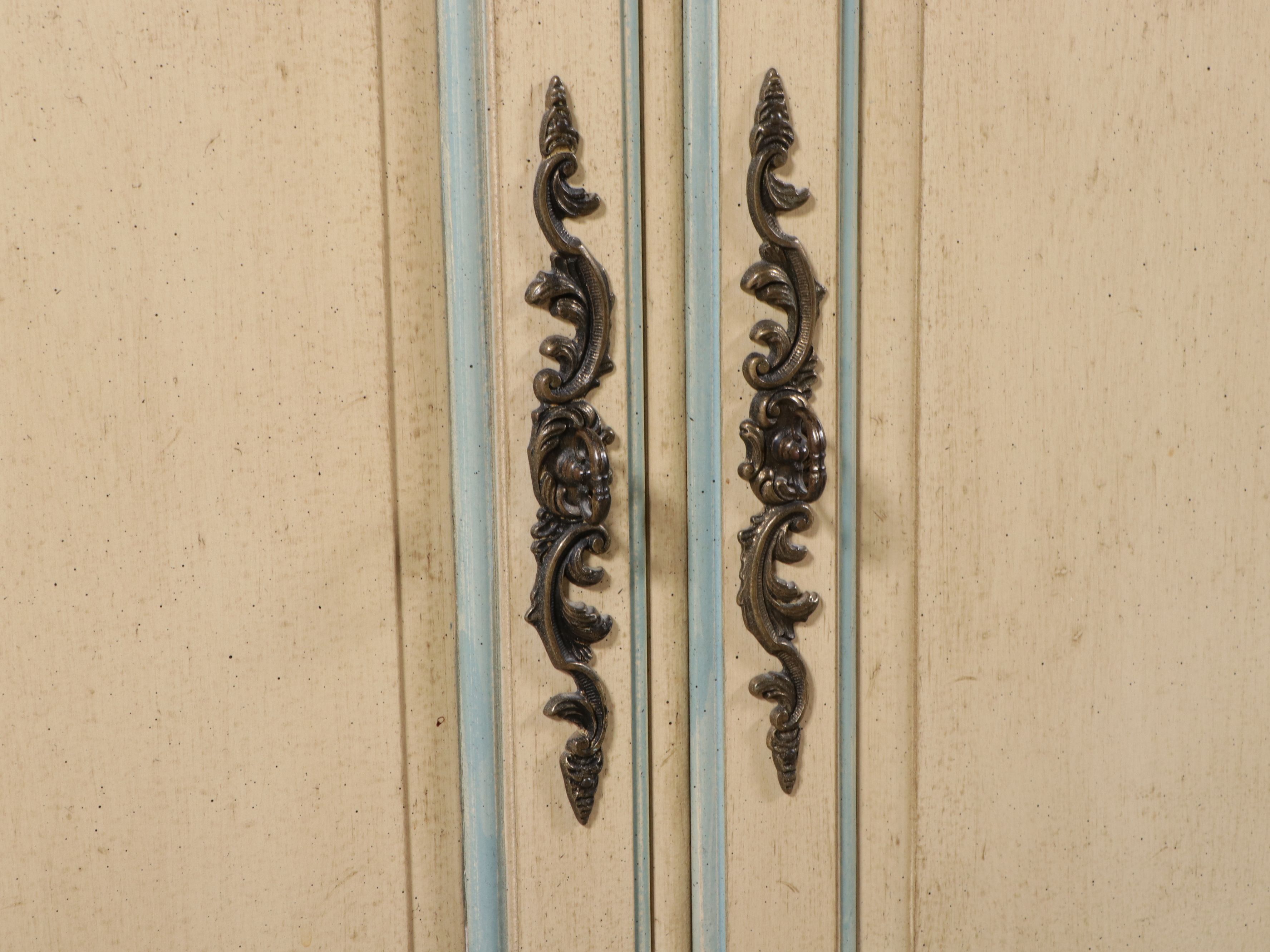 Milling Road Furniture French Provincial Style Painted Armoire