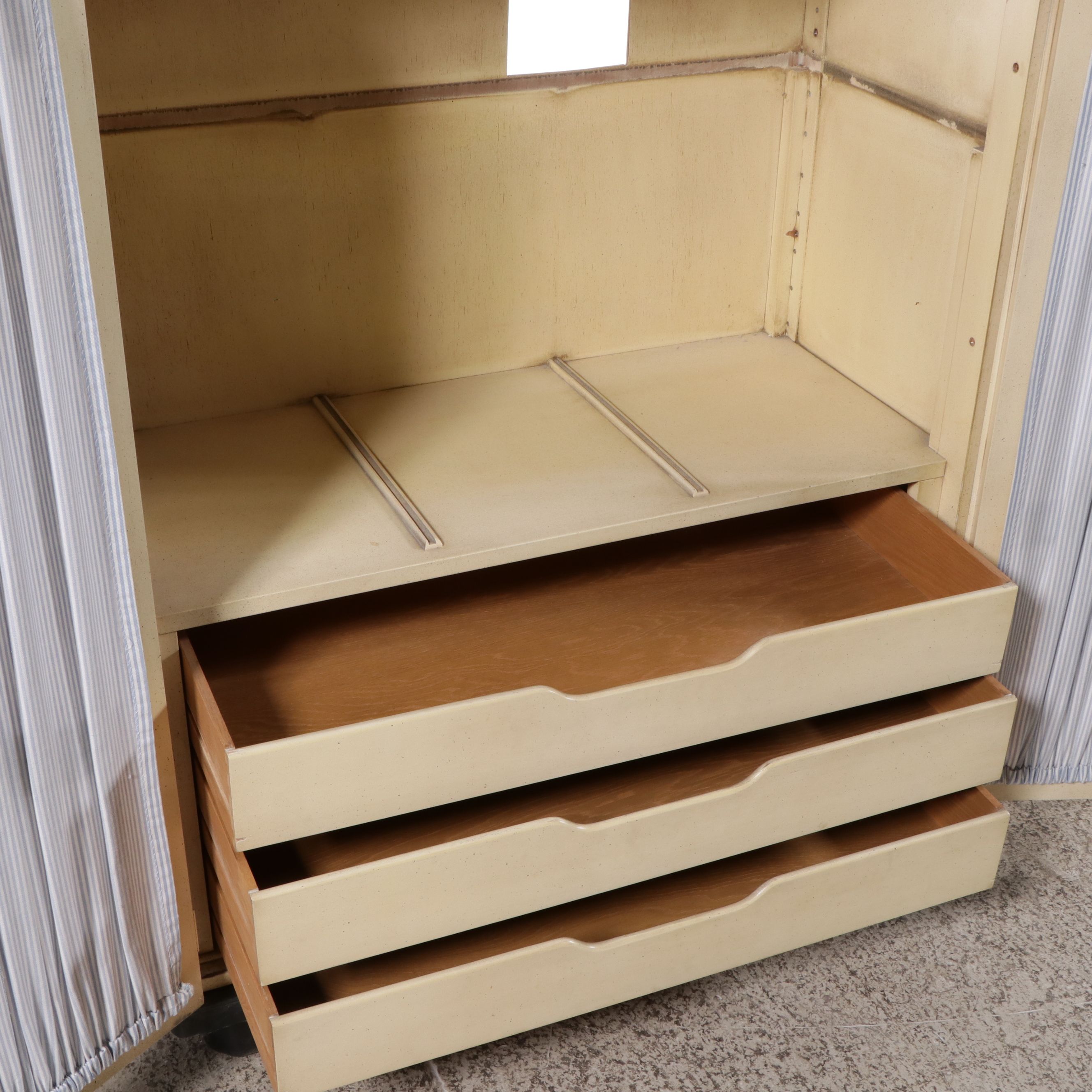 Milling Road Furniture French Provincial Style Painted Armoire