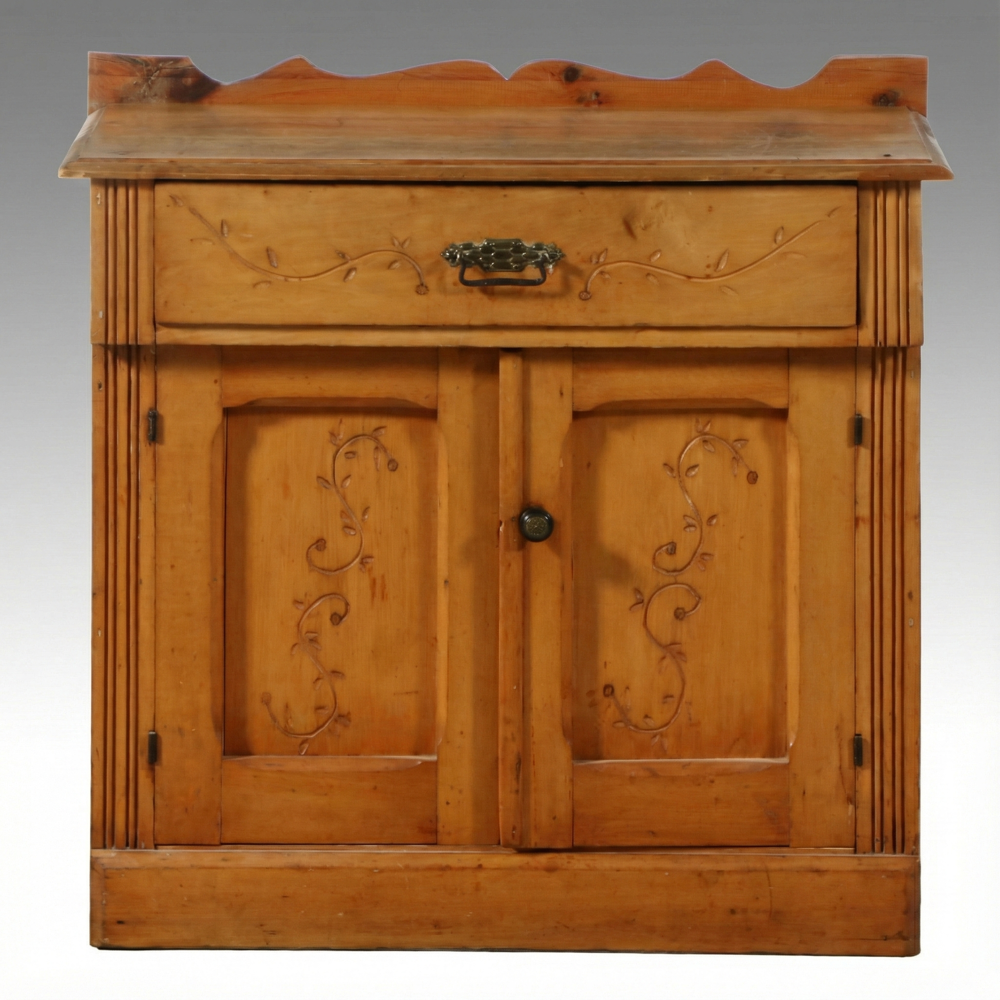 Antique Eastlake Carved Washstand