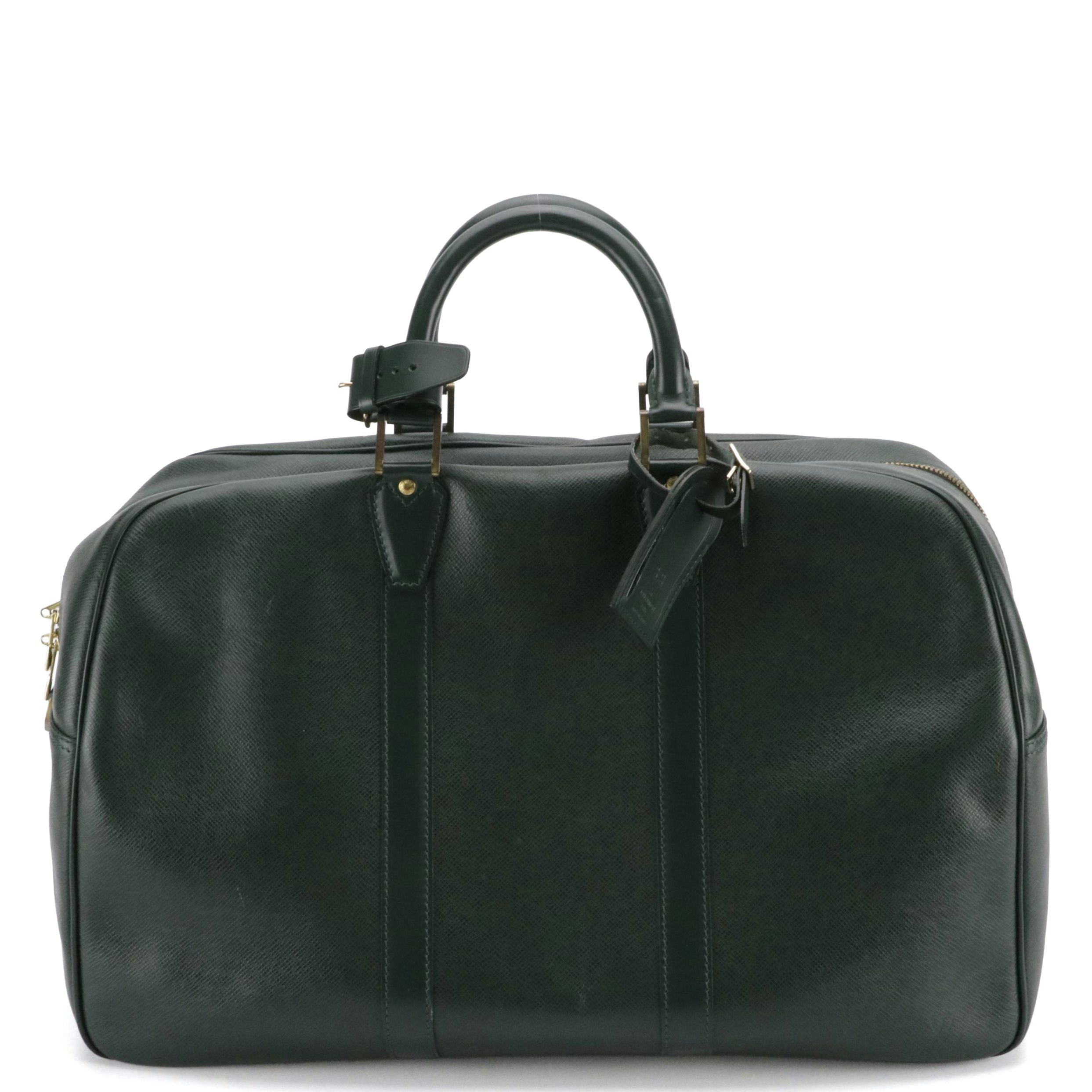 Louis Vuitton Kendall PM Two-Way Duffle Bag in Épicéa/Spruce Green Taïga Leather