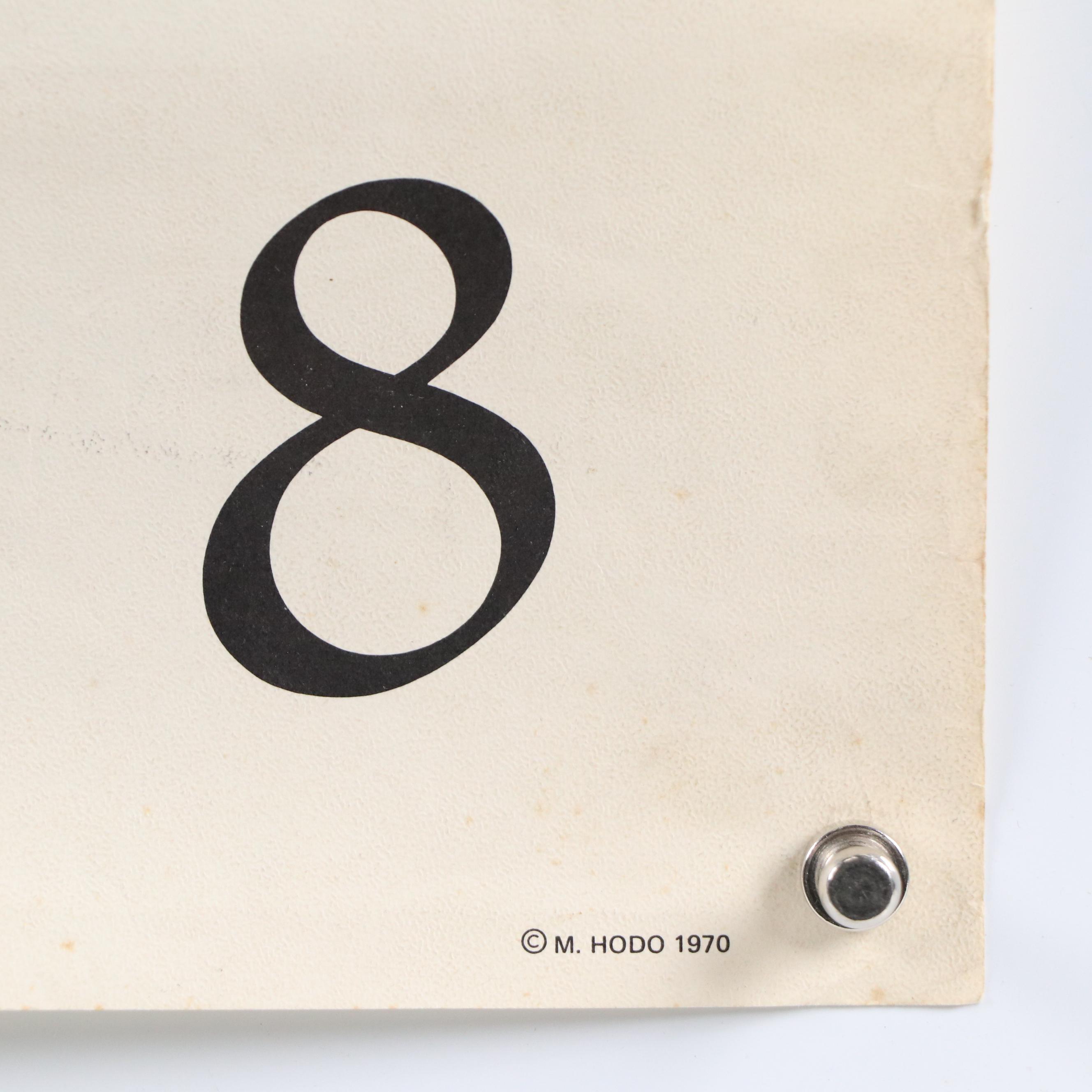 Offset Lithograph of the Chicago Eight After Maurice Hodo "Conspiracy 8," 1970