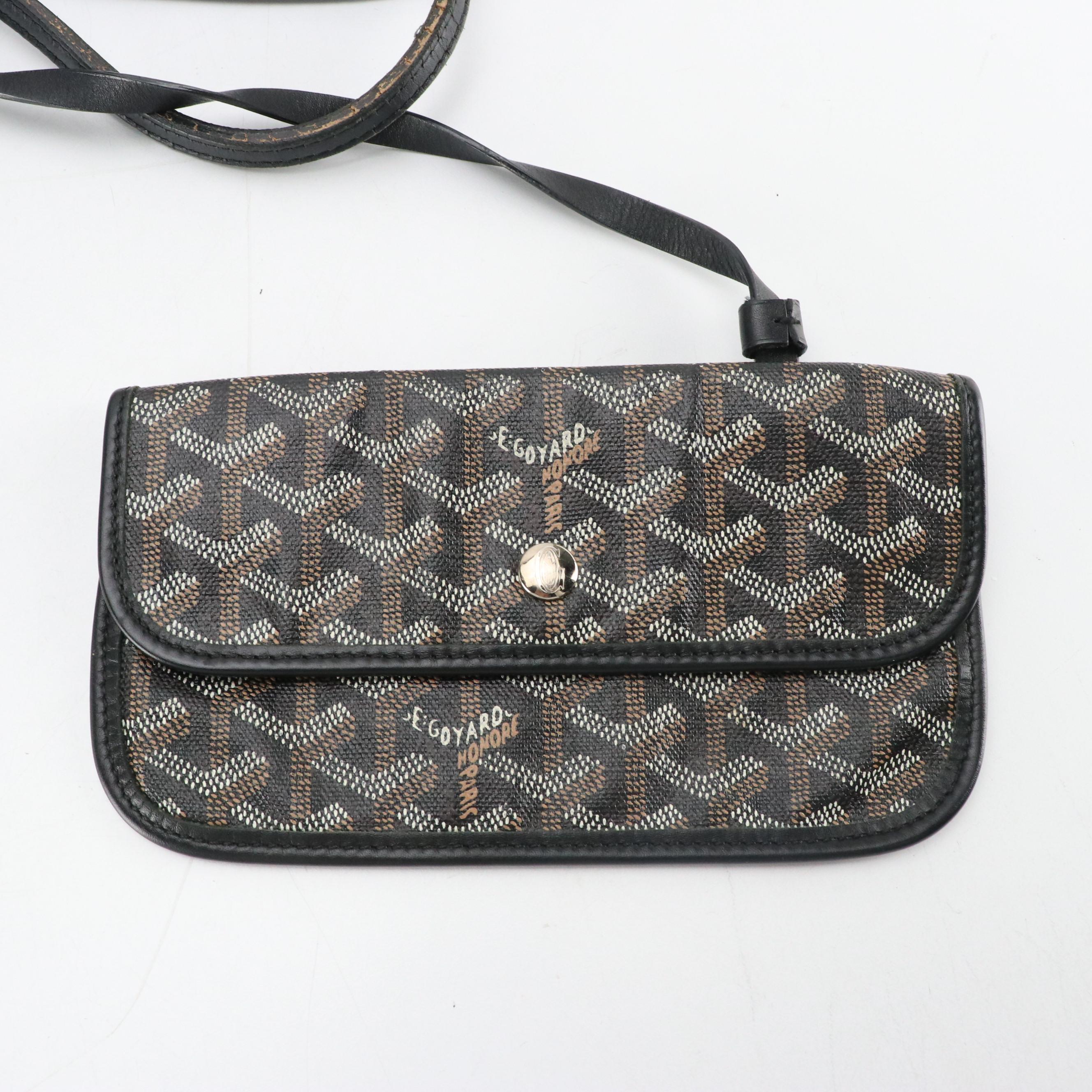 Goyard Saint Louis GM Tote in Black Goyardine Canvas
