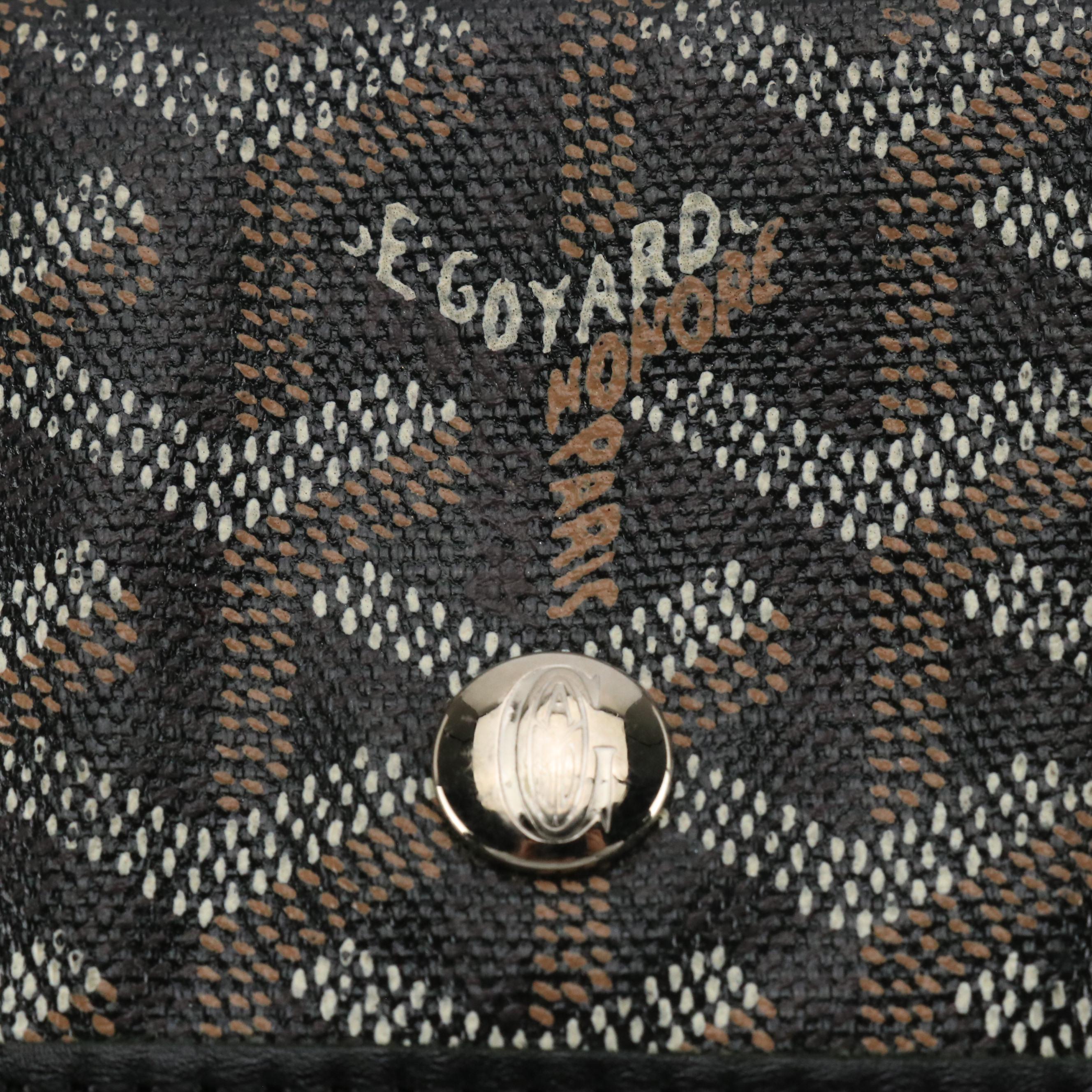 Goyard Saint Louis GM Tote in Black Goyardine Canvas