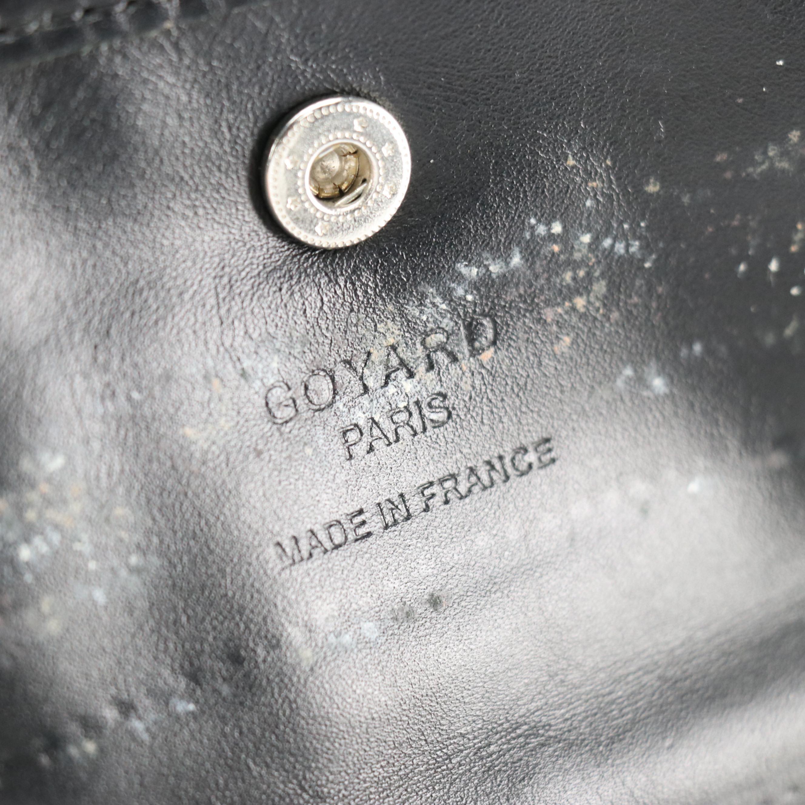 Goyard Saint Louis GM Tote in Black Goyardine Canvas