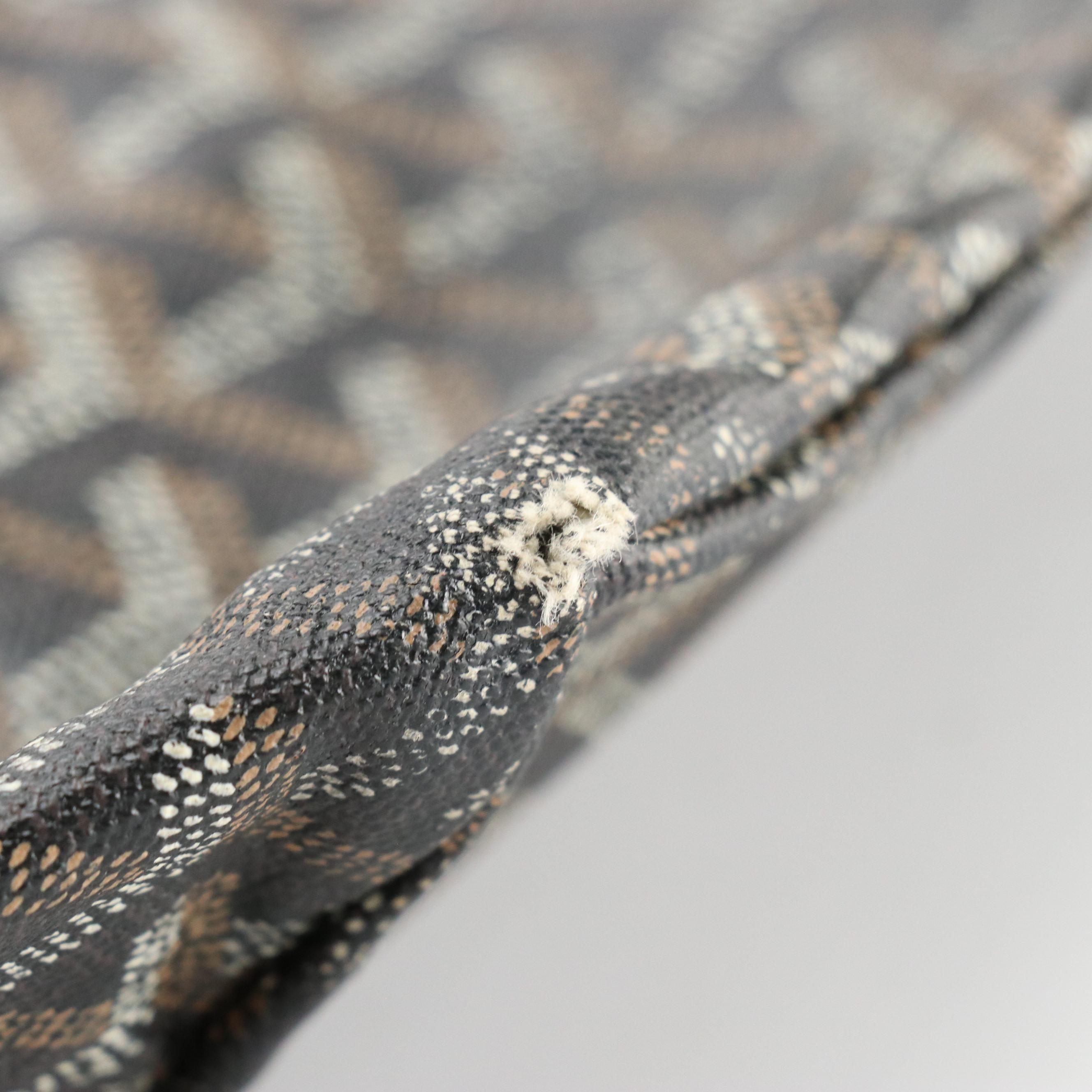 Goyard Saint Louis GM Tote in Black Goyardine Canvas