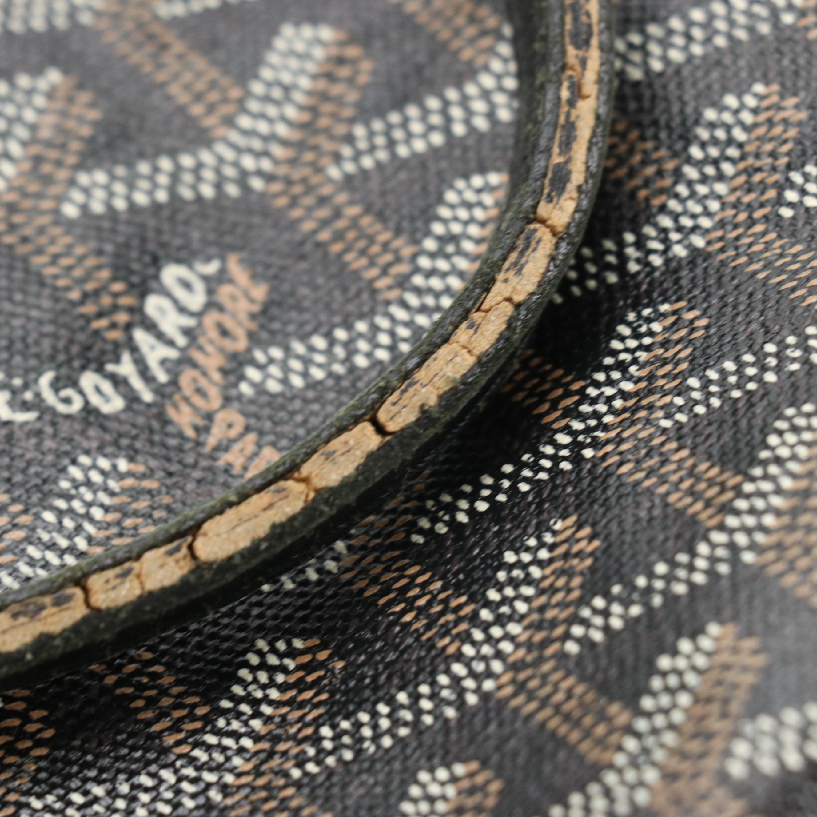 Goyard Saint Louis GM Tote in Black Goyardine Canvas