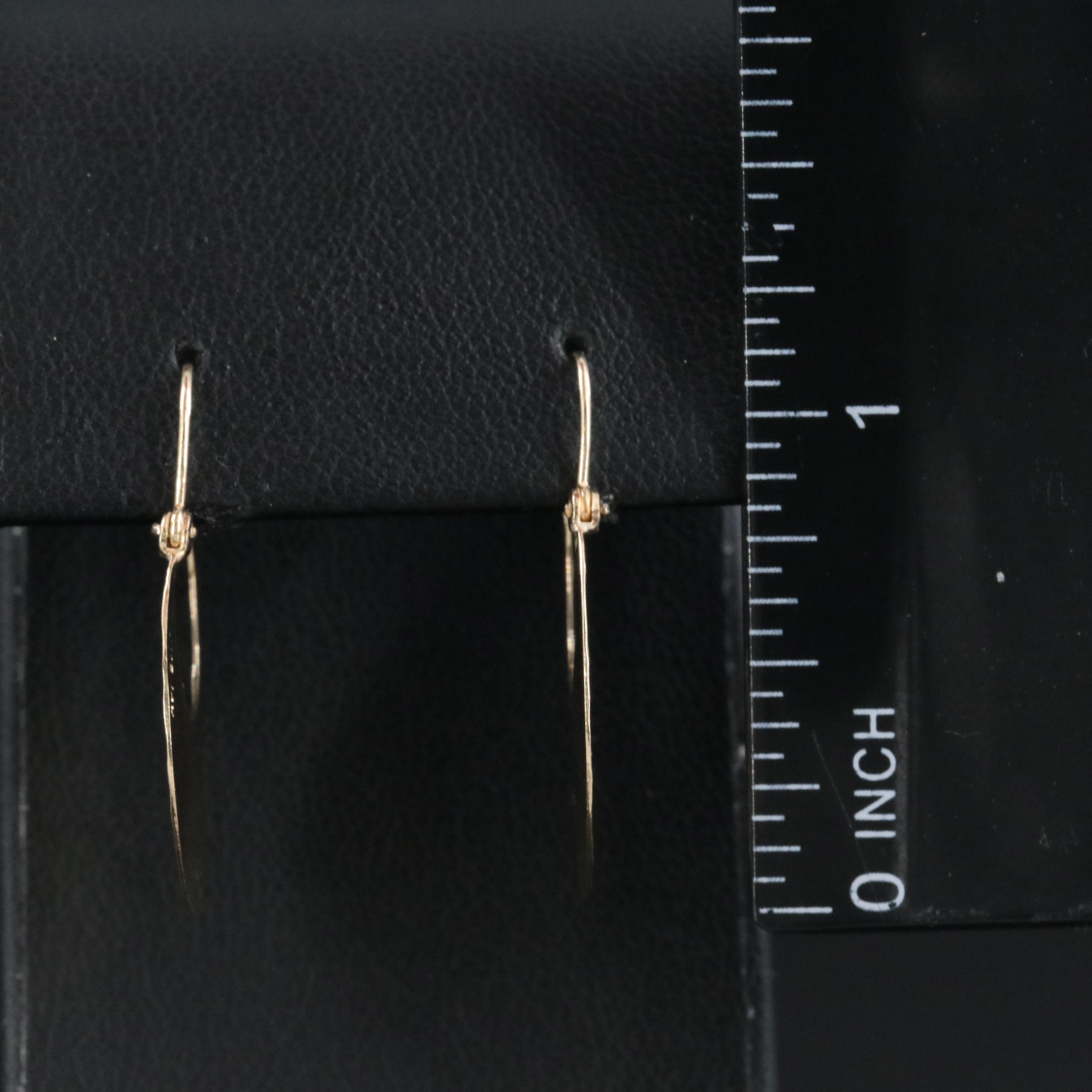 14K Hammered Disk Earrings