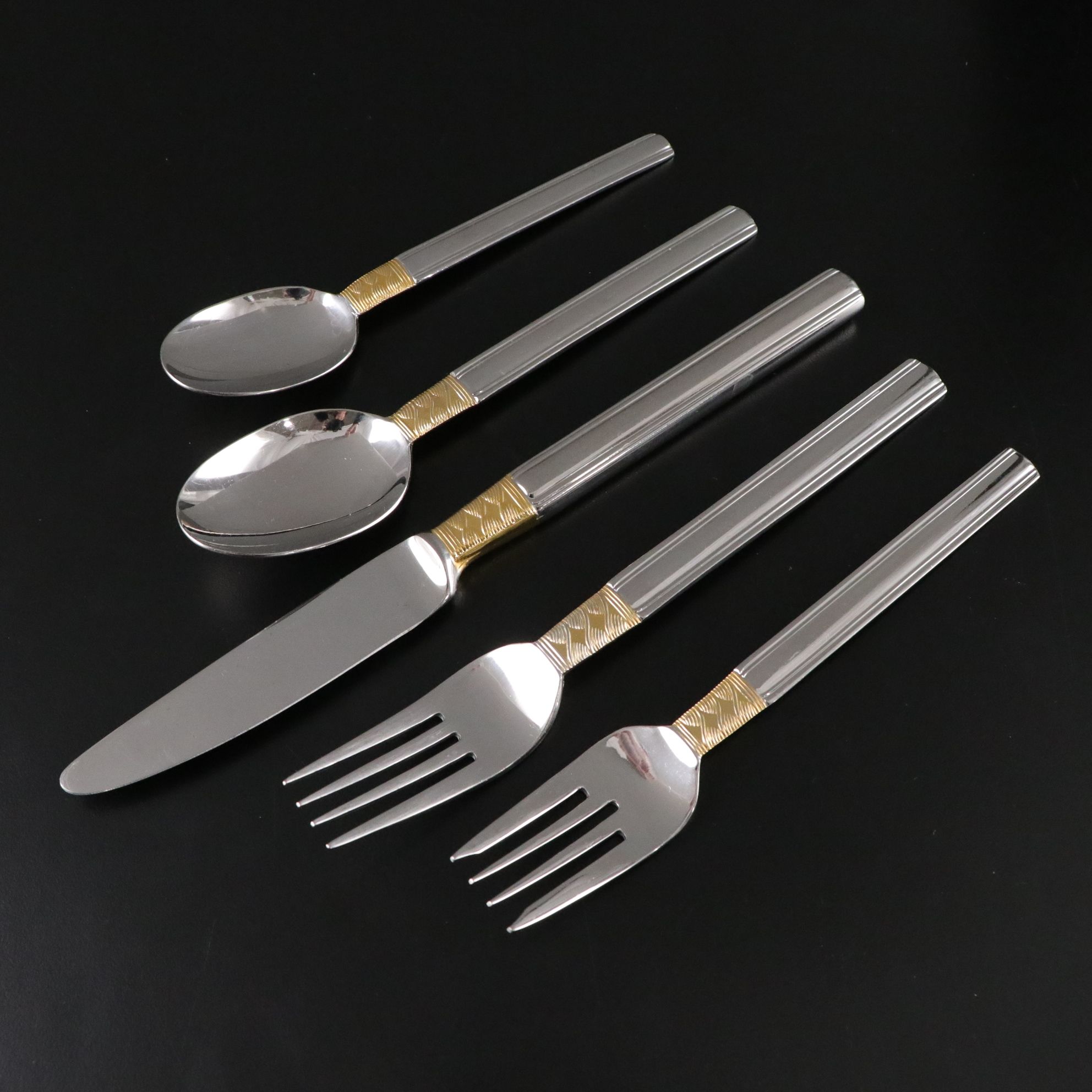 Pfaltzgraff "Golden Crossroads" Stainless Steel Flatware