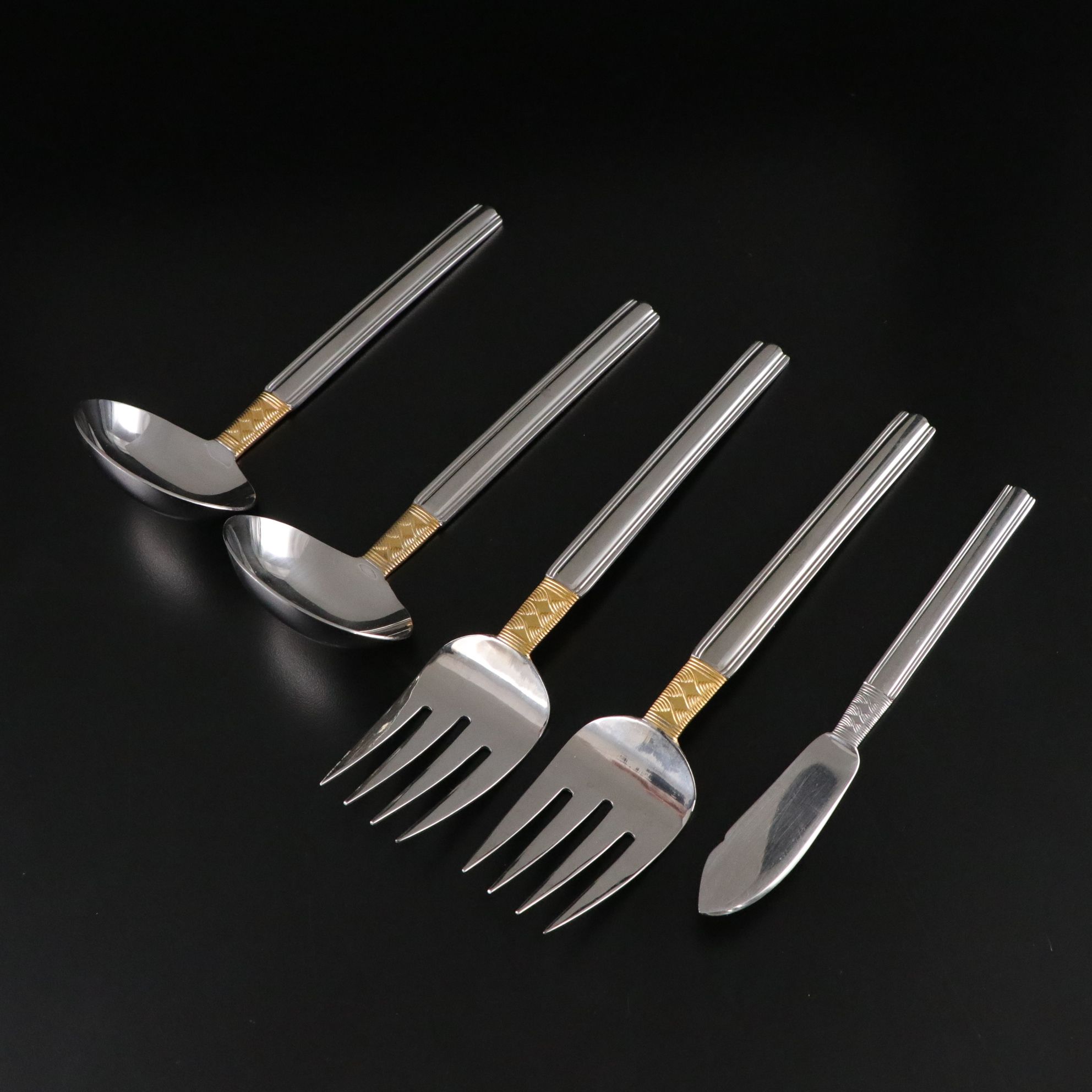 Pfaltzgraff "Golden Crossroads" Stainless Steel Flatware