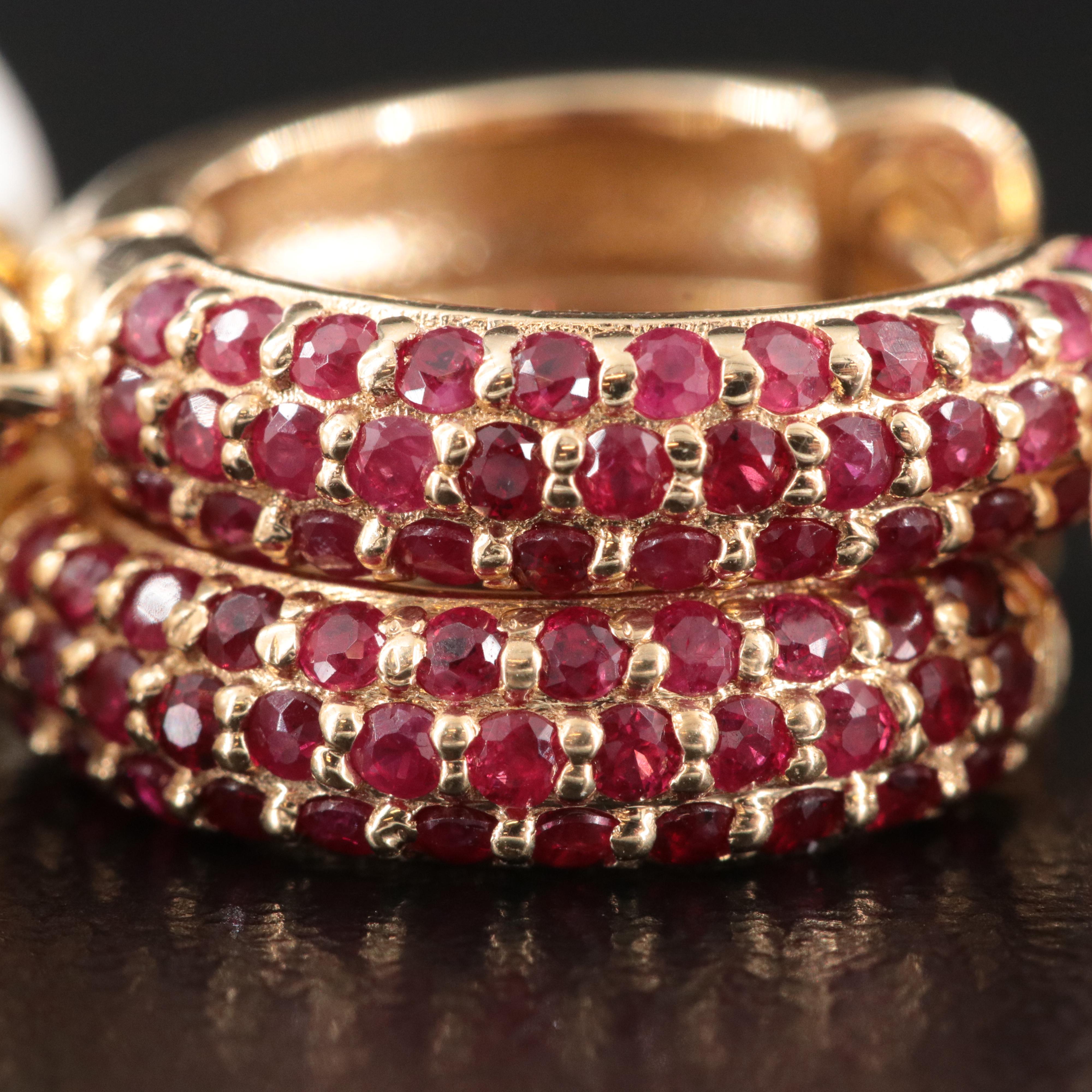 14K Pearl and Ruby Ring and Earrings