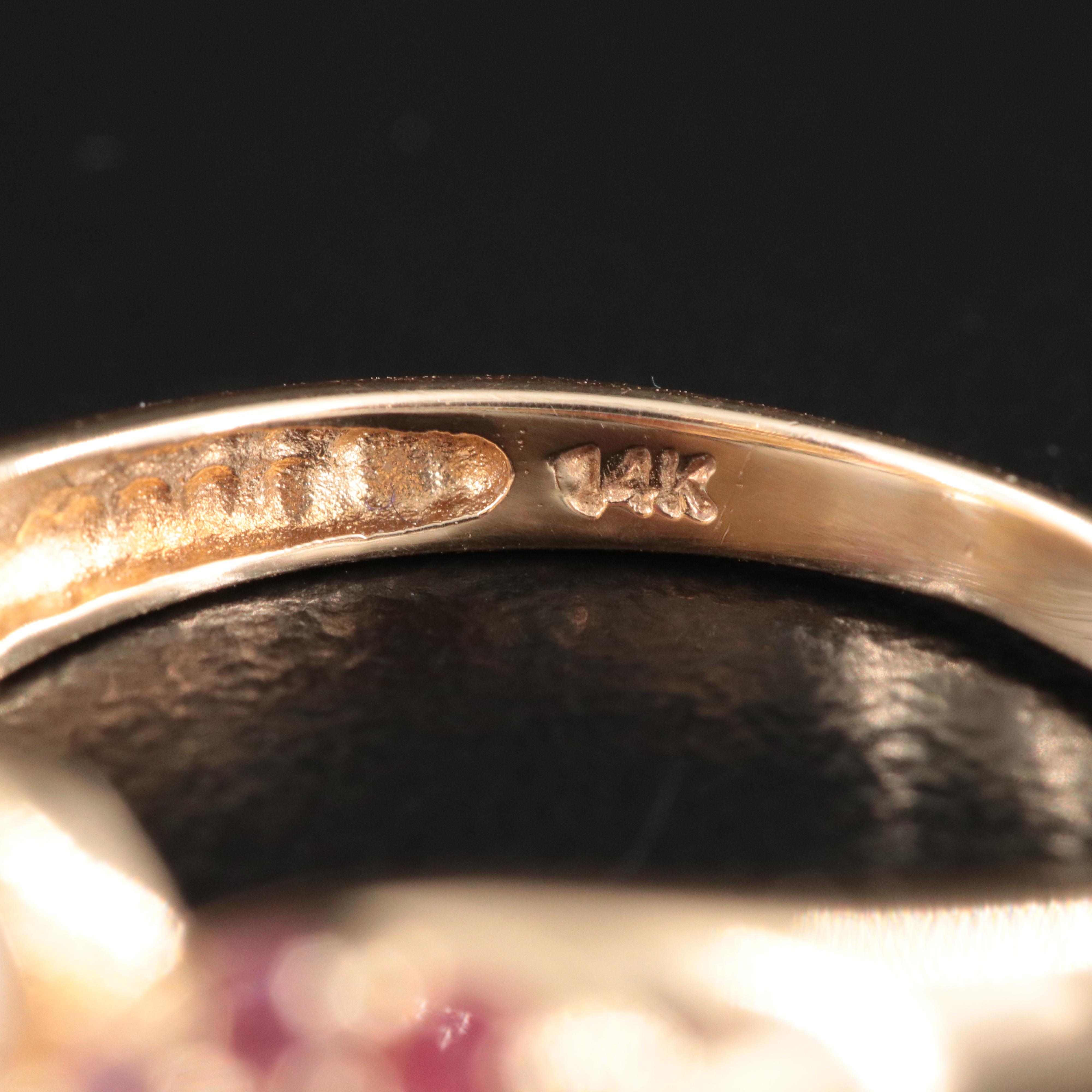 14K Pearl and Ruby Ring and Earrings