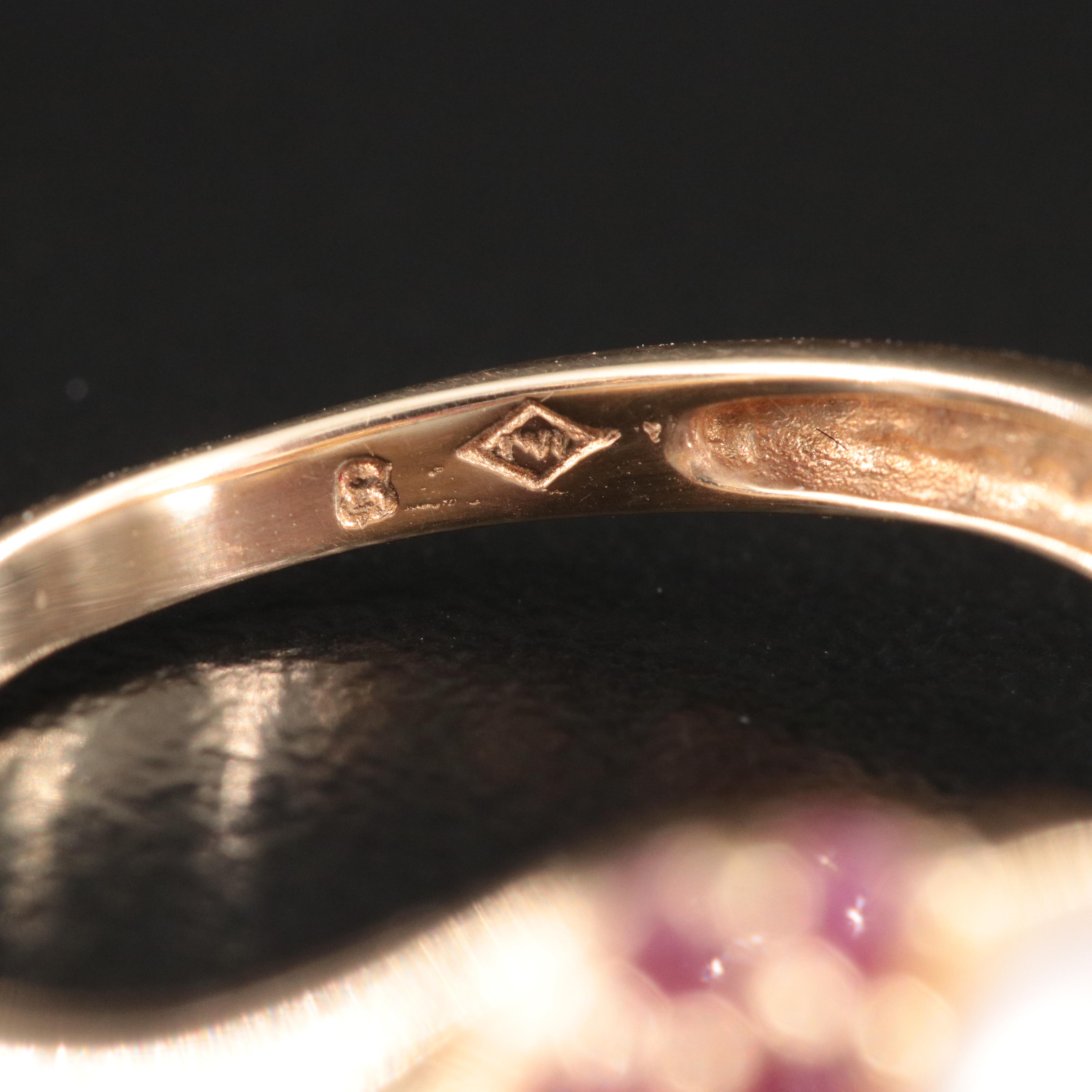 14K Pearl and Ruby Ring and Earrings