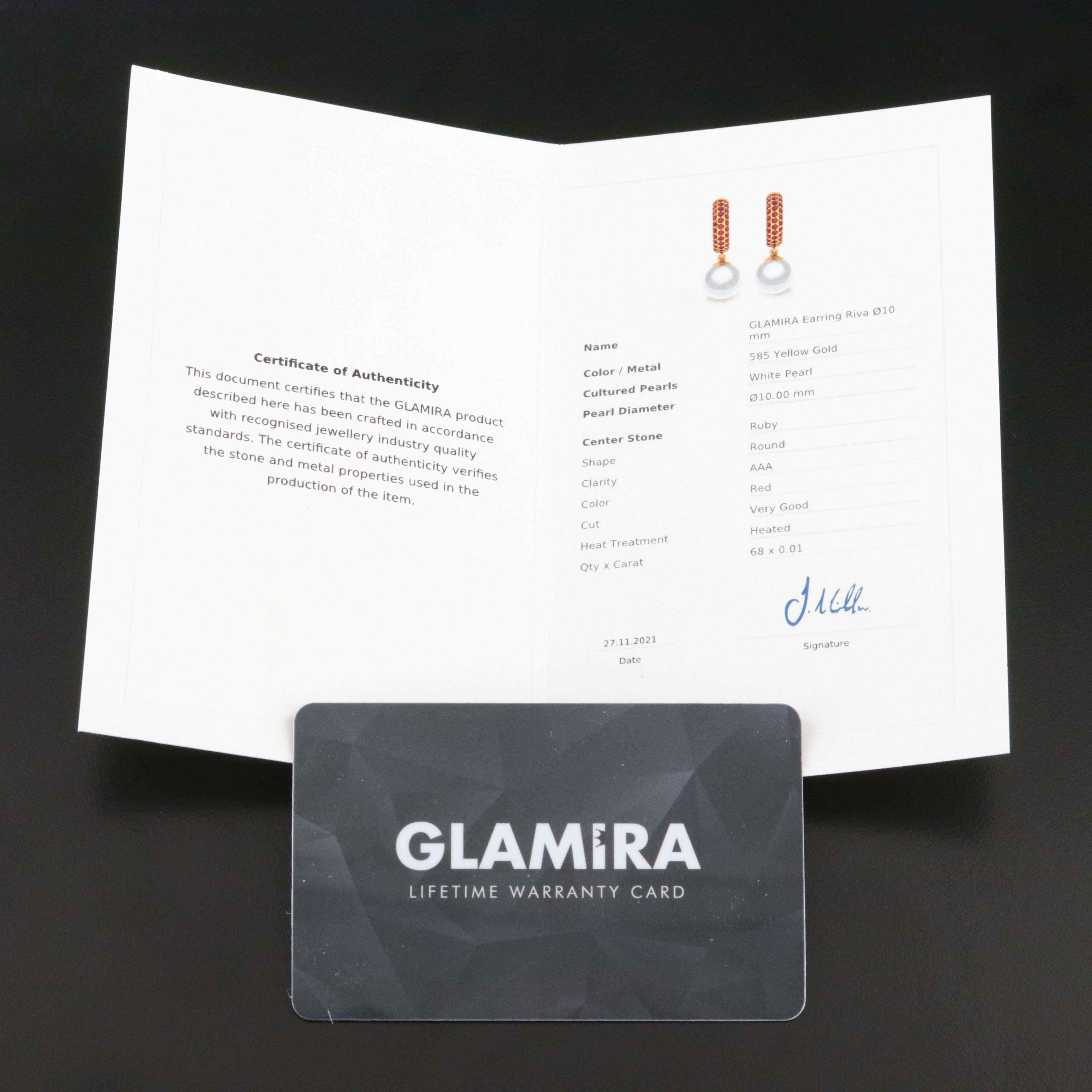 14K Pearl and Ruby Ring and Earrings