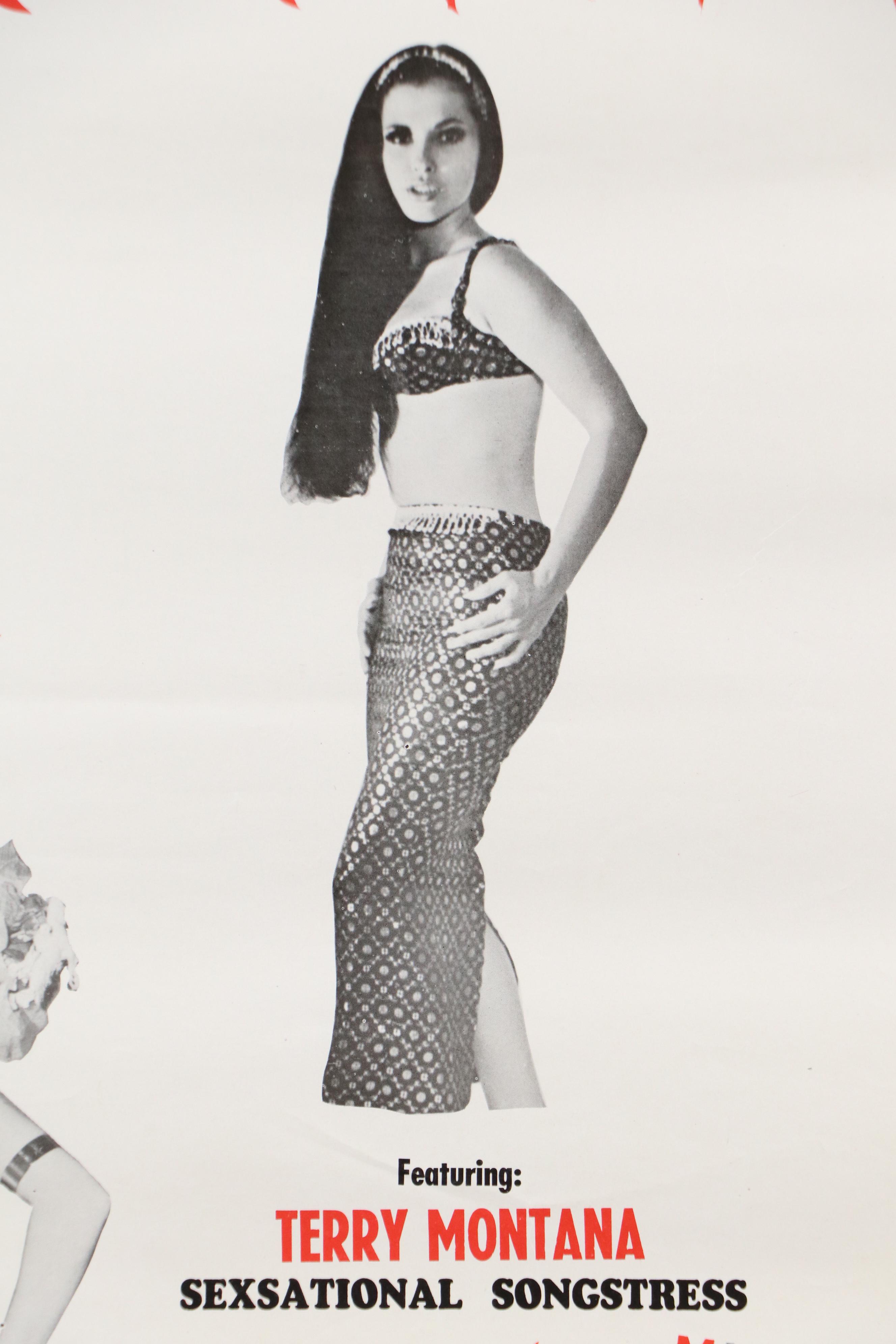 Offset Lithograph Showgirl Poster "Carnival of Vegas," Mid-20th Century