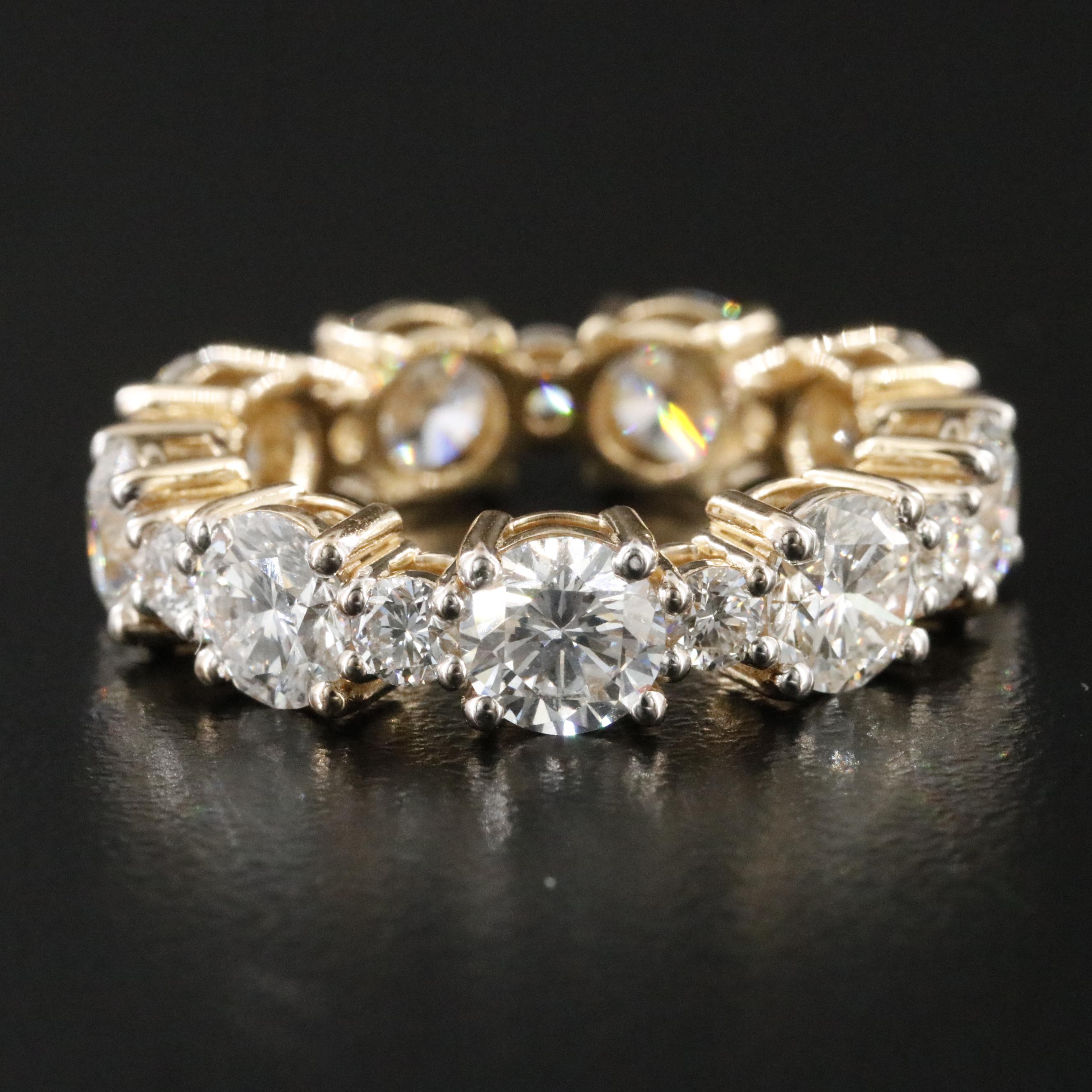 14K 6.01 CTW Lab Grown Diamond Eternity Band