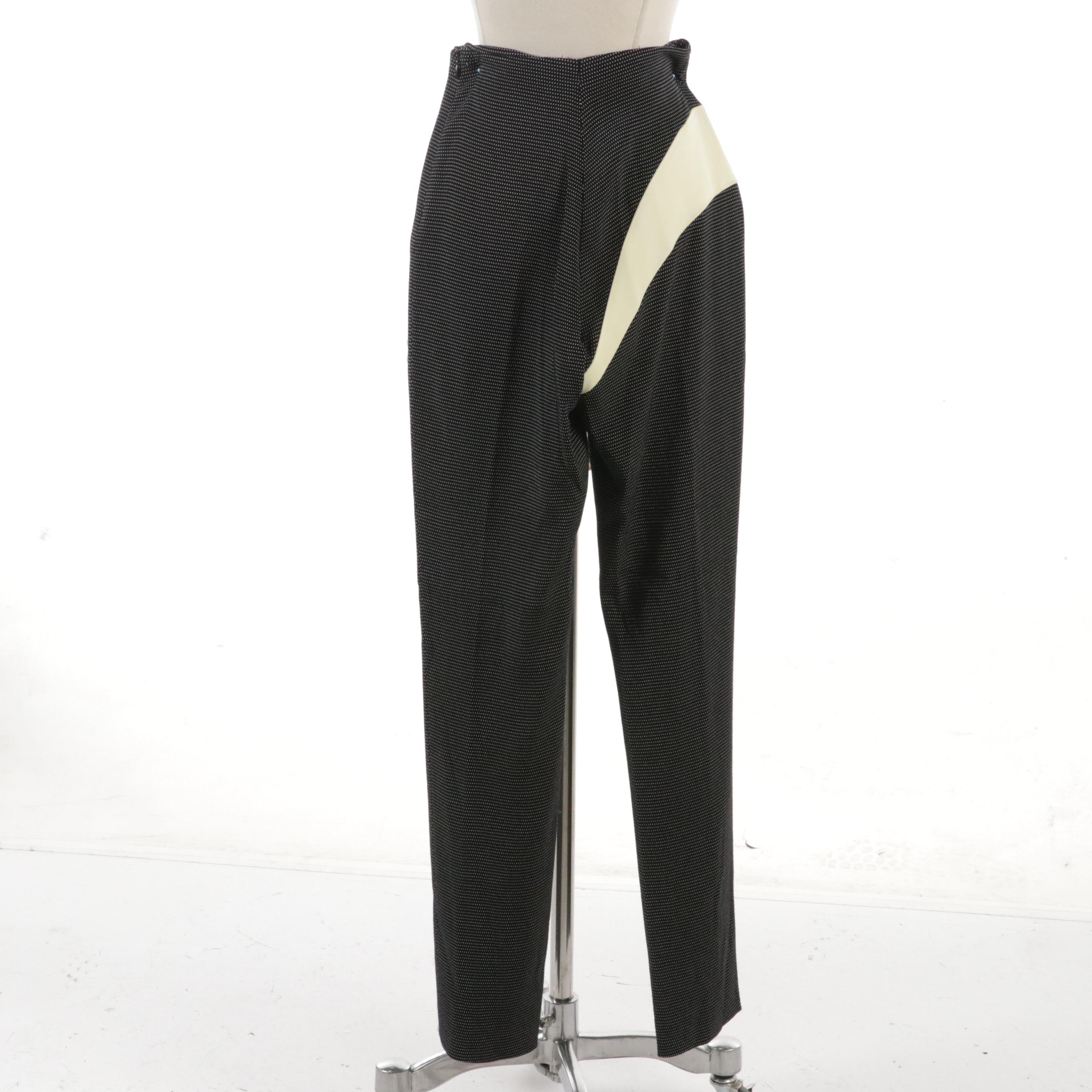 Versus Gianni Versace High Waist Jersey Stretch Knit Pant