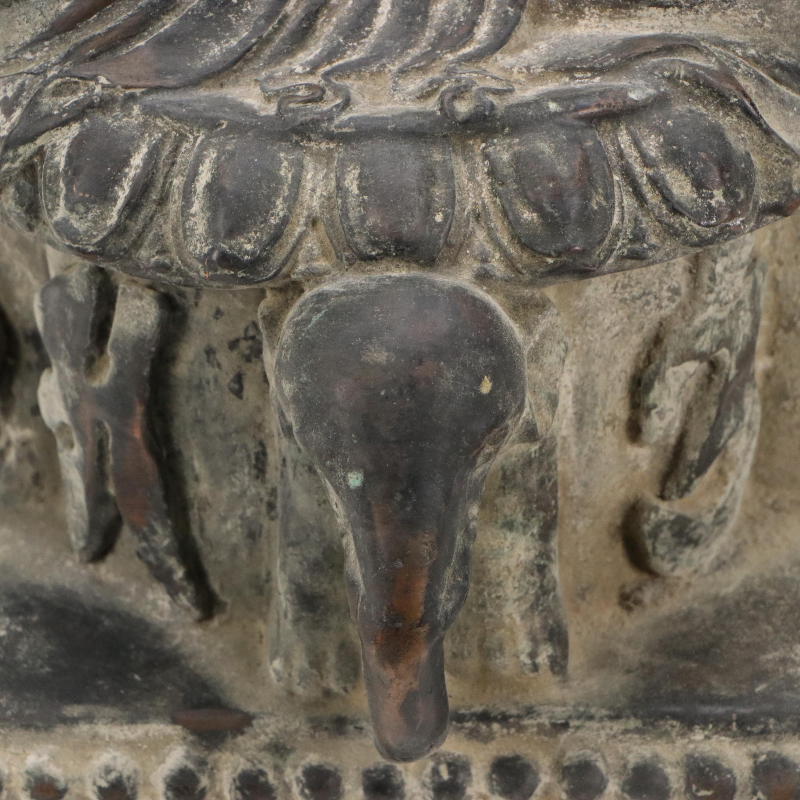 Patinated Bronze Shakyamuni Buddha Statue, Early to Mid-20th Century