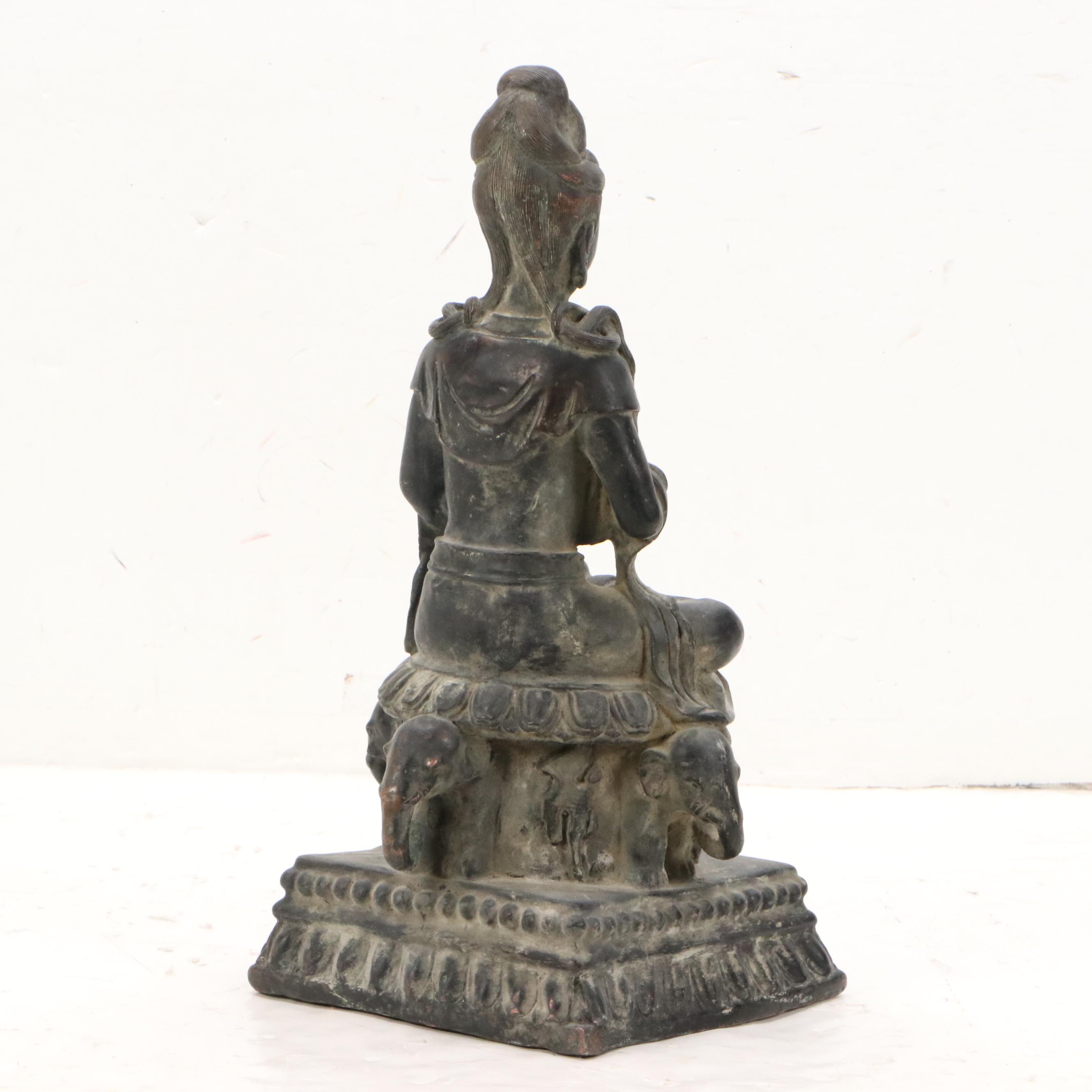 Patinated Bronze Shakyamuni Buddha Statue, Early to Mid-20th Century