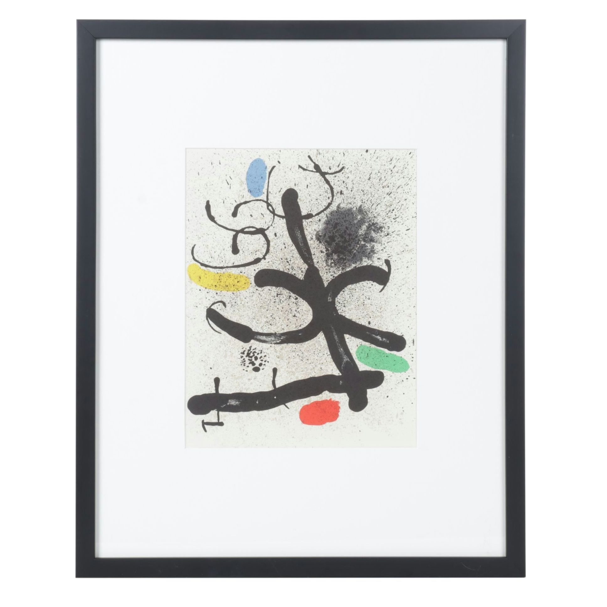 Joan Miró Color Lithograph for "Derrière le Miroir," 1971