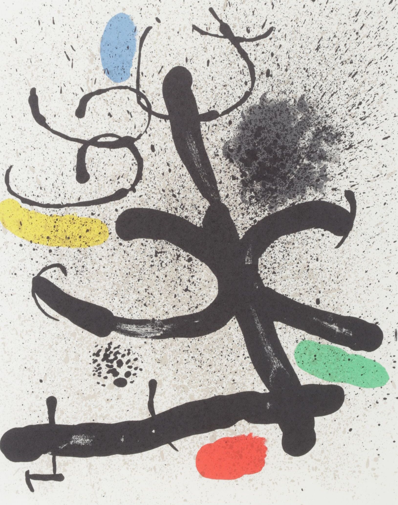Joan Miró Color Lithograph for "Derrière le Miroir," 1971