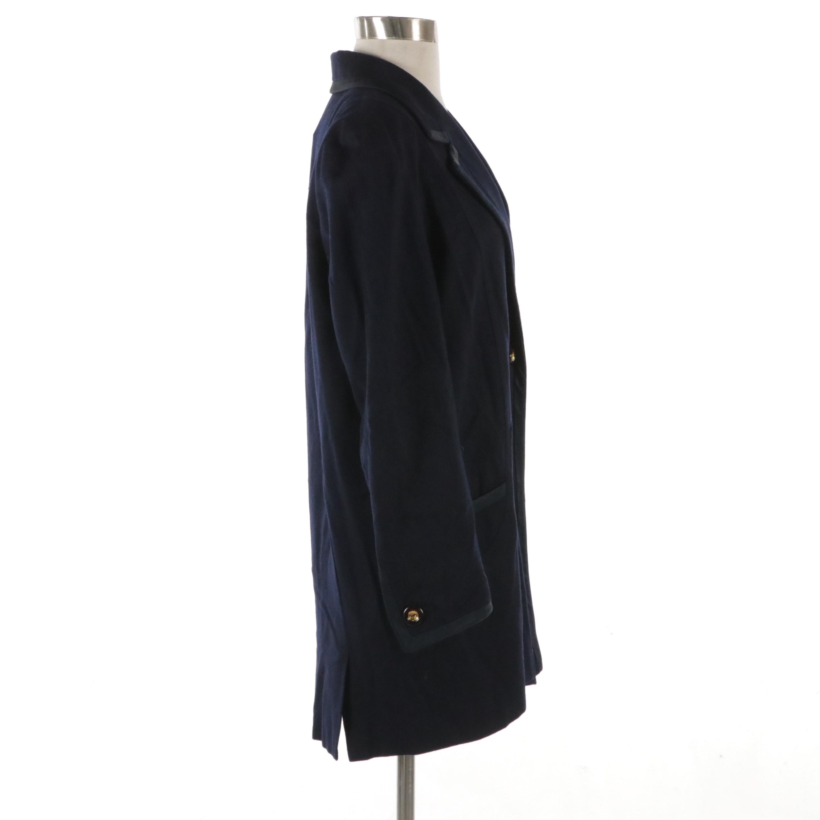Burberrys Blazer in Loro Piana Navy Doeskin Wool