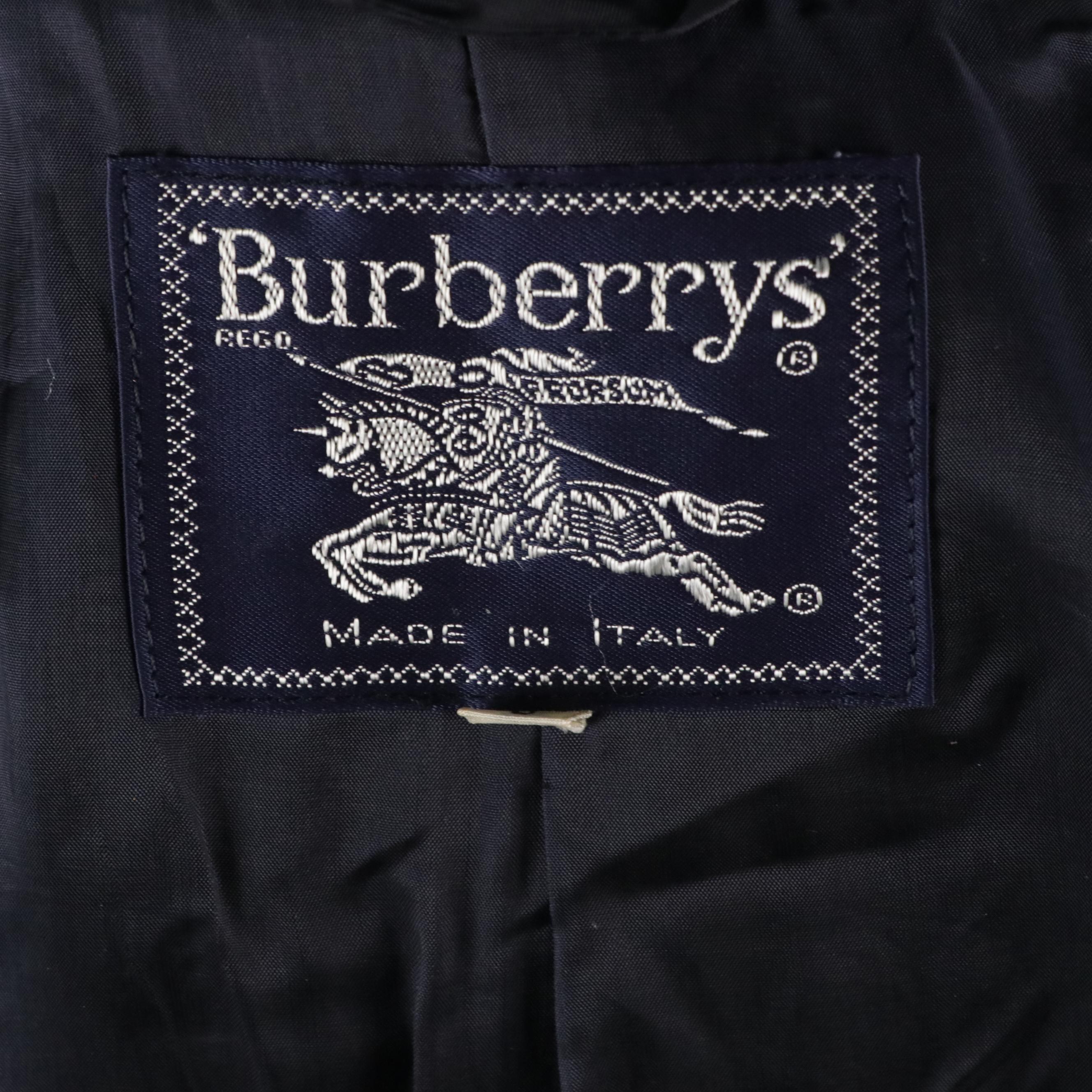 Burberrys Blazer in Loro Piana Navy Doeskin Wool