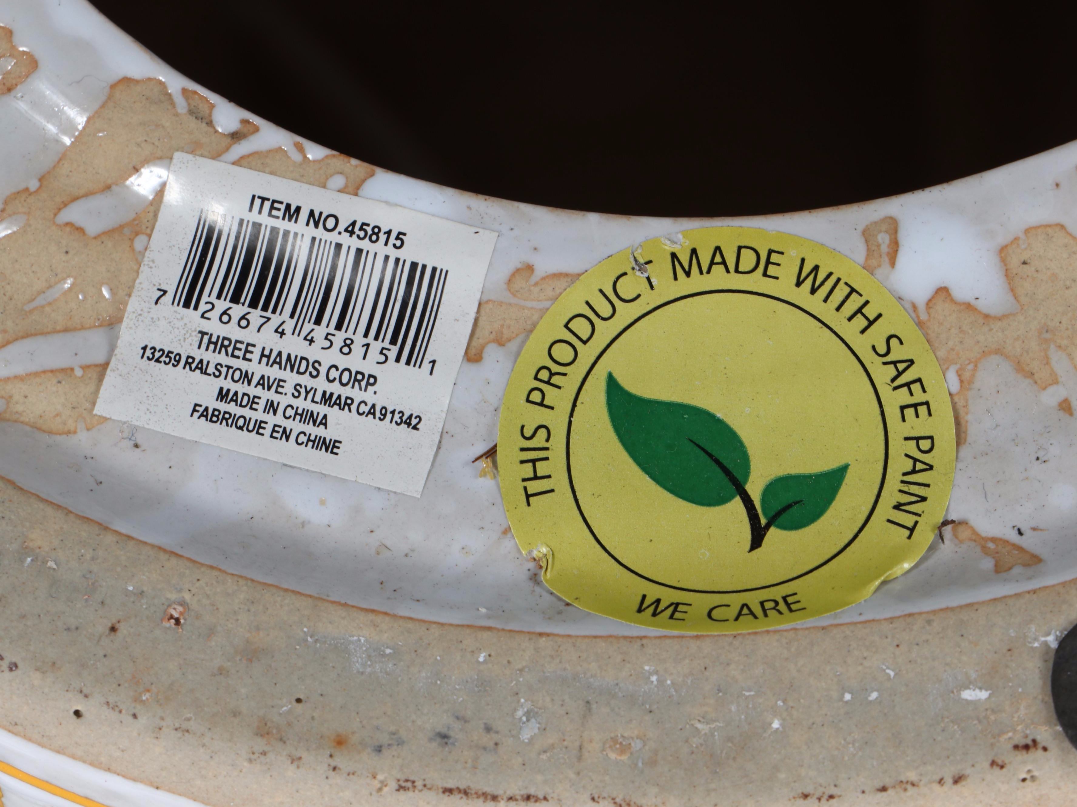 Three Hands Corp. Contemporary Chinese Pierced Ceramic Garden Stool