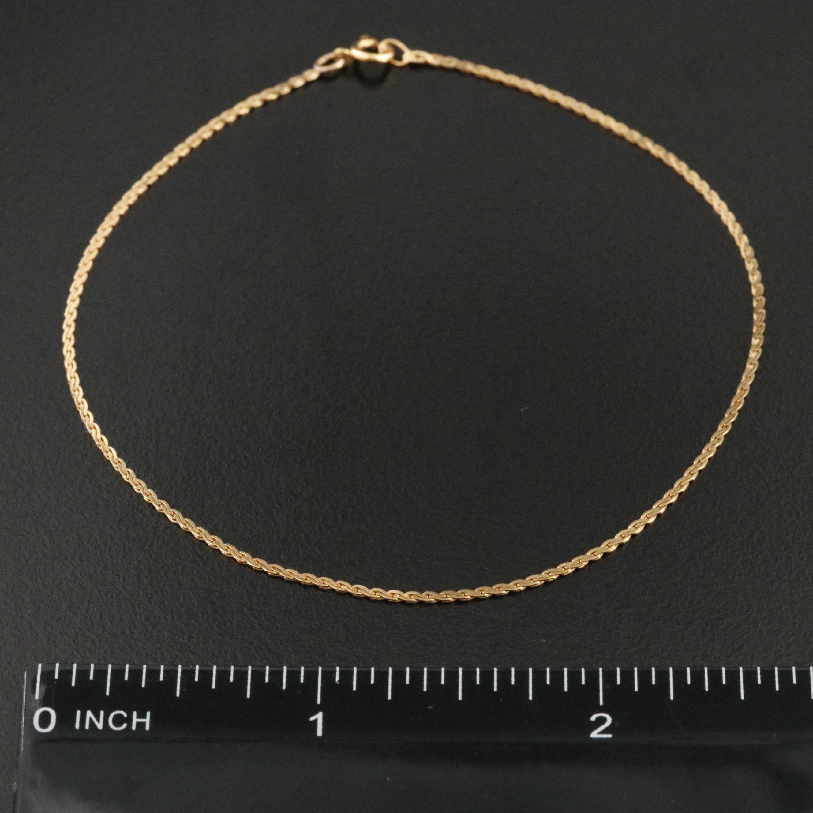 14K Serpentine Chain Bracelet