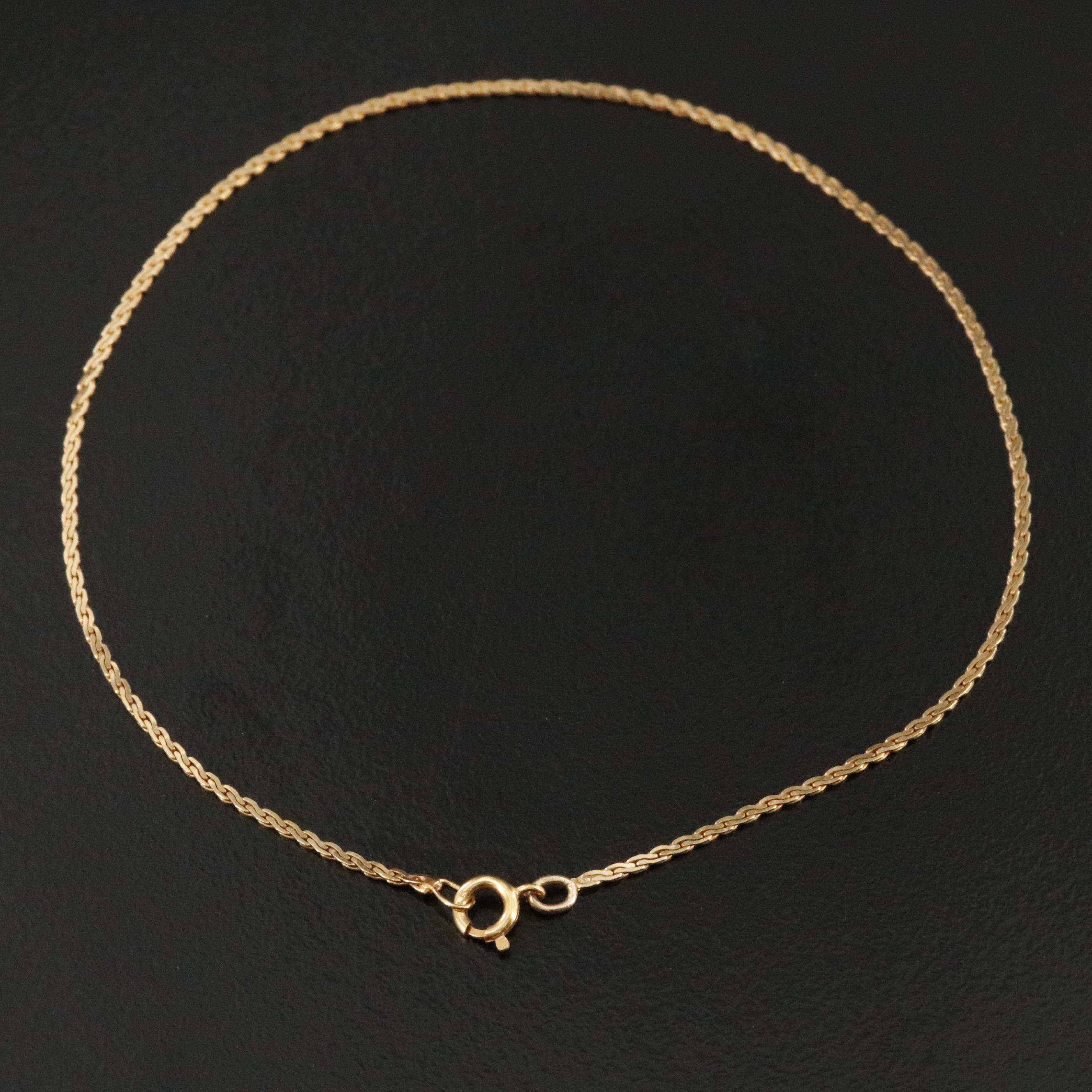 14K Serpentine Chain Bracelet